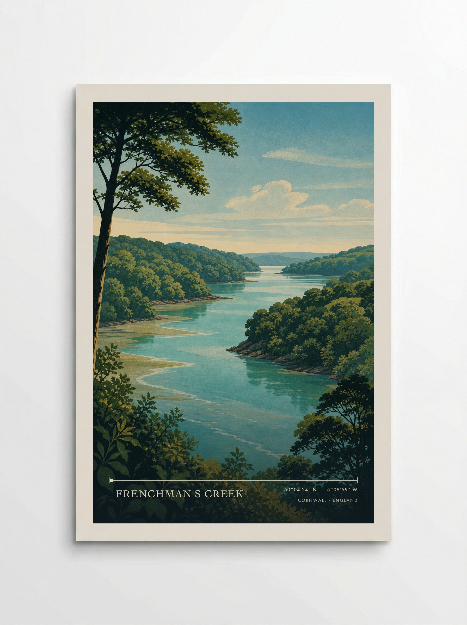 Frenchman's Creek Cornwall England Travel Poster - Poster