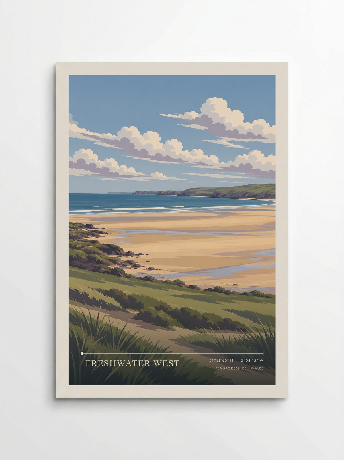 Freshwater West, Pembrokeshire | Travel Poster - Poster