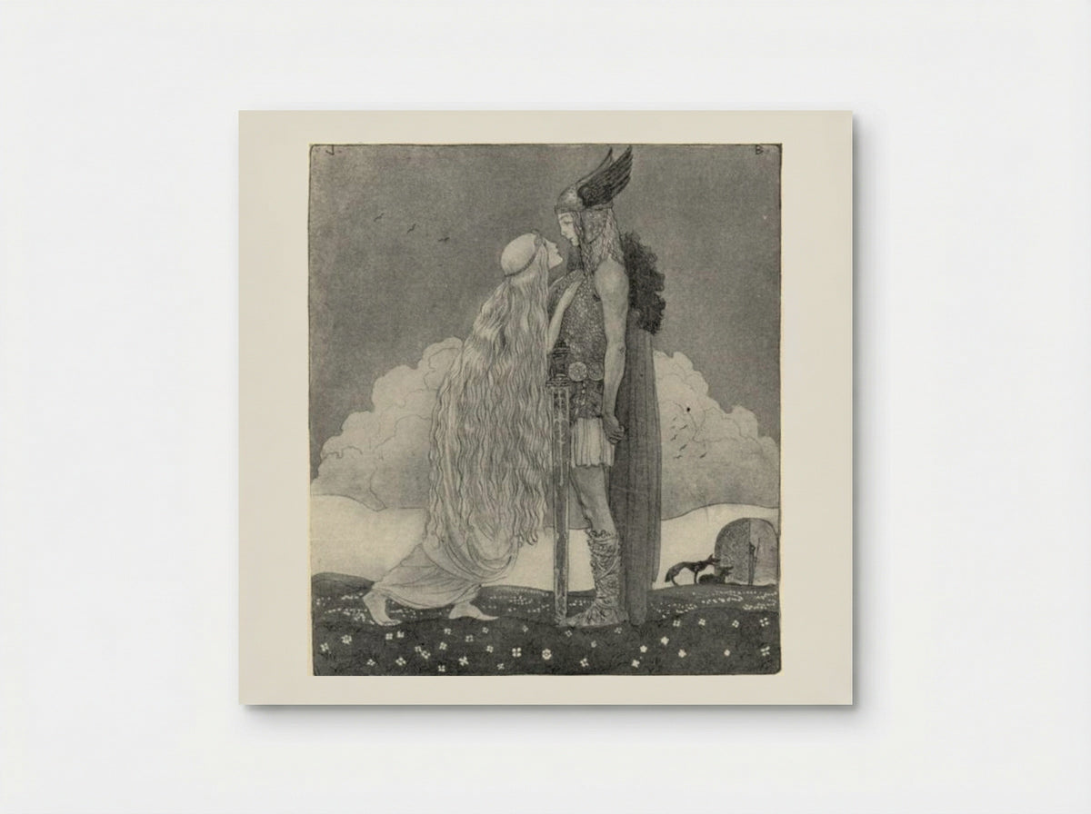 Freyja and Svipdag - John Bauer - Poster