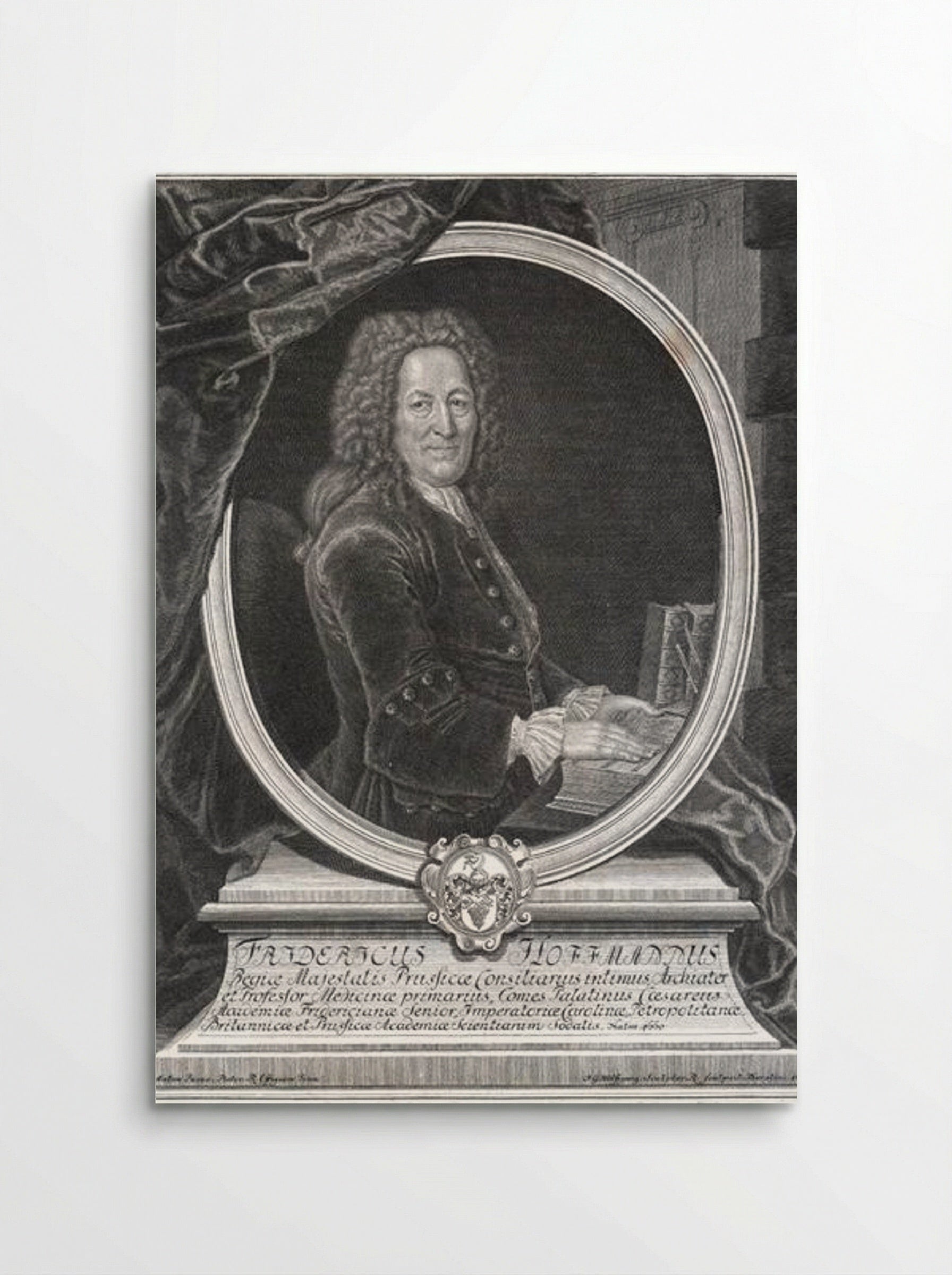 Friedrich Hoffmann, German physician - Antoine Pesne - Poster
