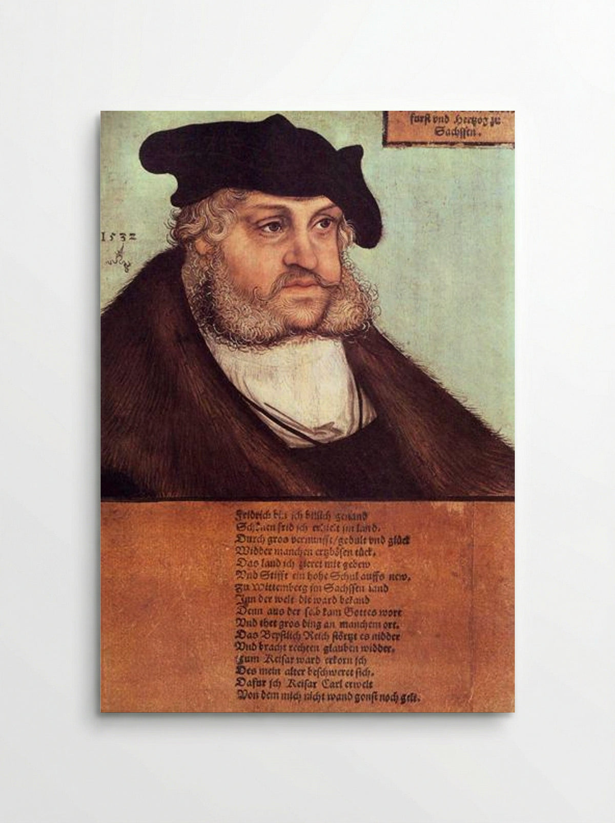 Friedrich III, the Wise, Elector of Saxony - Lucas Cranach the Elder - Poster