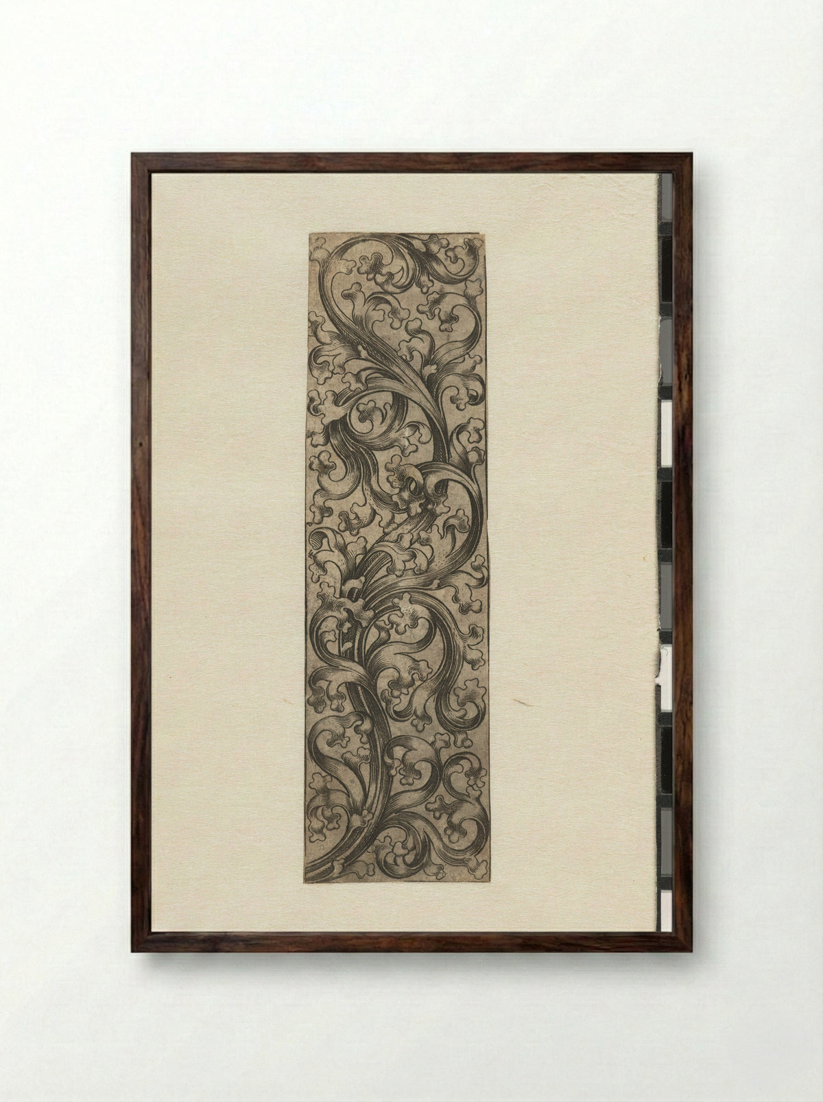 Fries met bladranken - Meester PW van Keulen - Framed Print Dark Wood