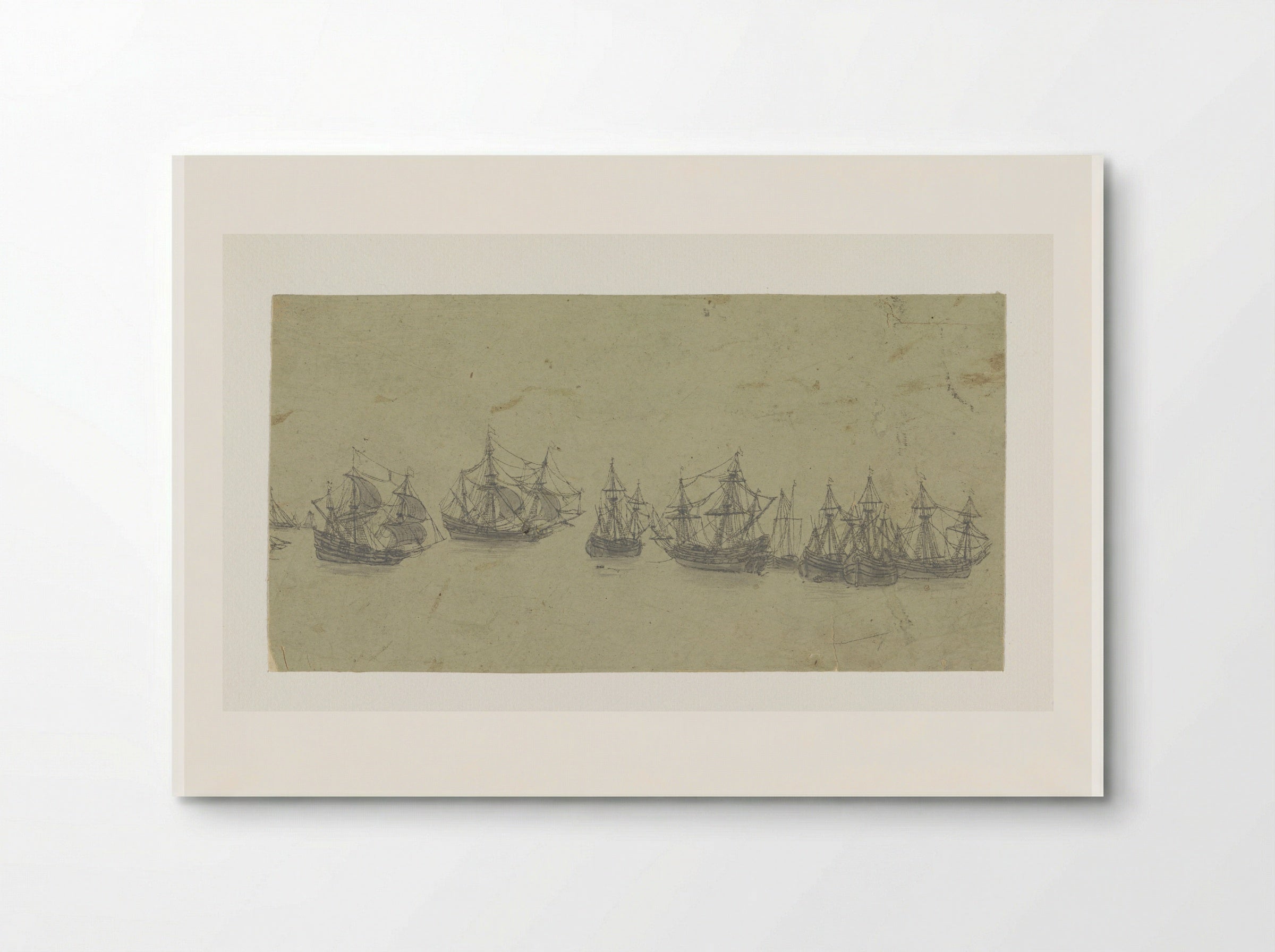 Frieze with Ships in a Roadstead - Hercules Segers - Poster
