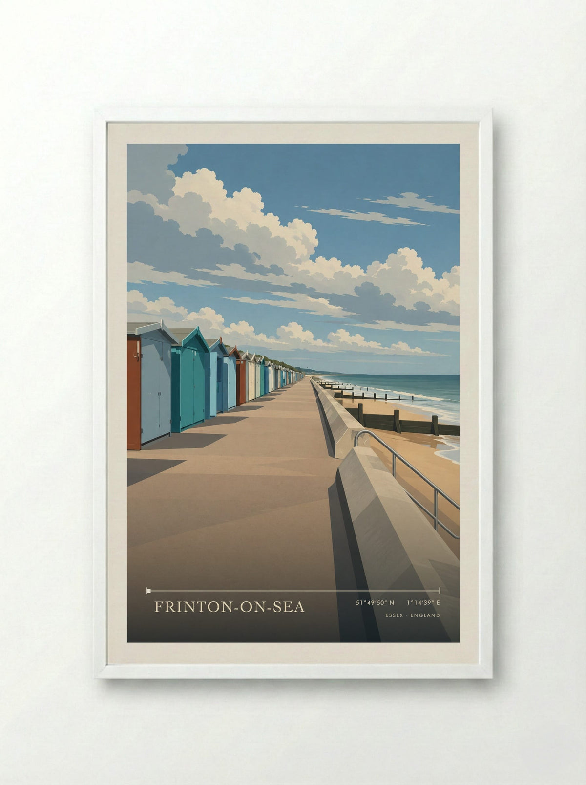 Frinton-on-Sea, Essex | Travel Poster - Framed Print White