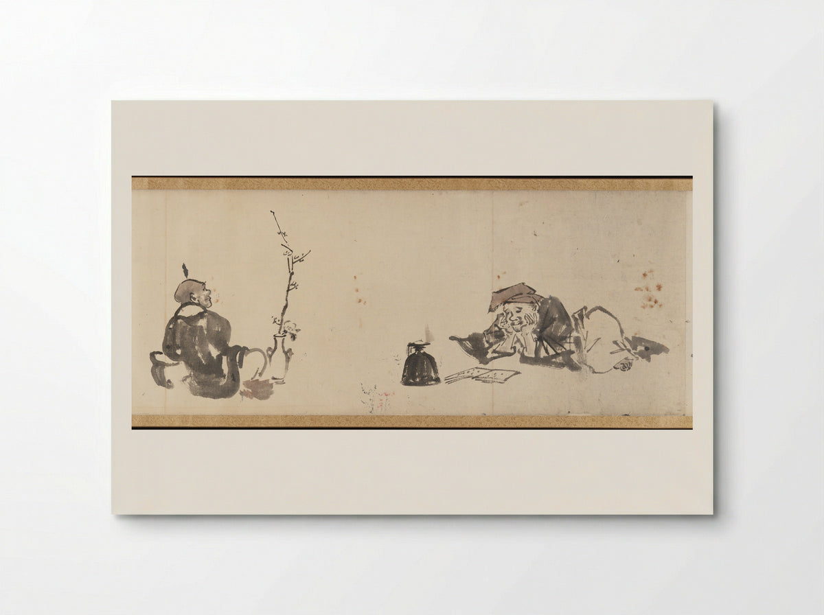 Frolicking Figures and Animals - Kawanabe Kyōsai - Poster
