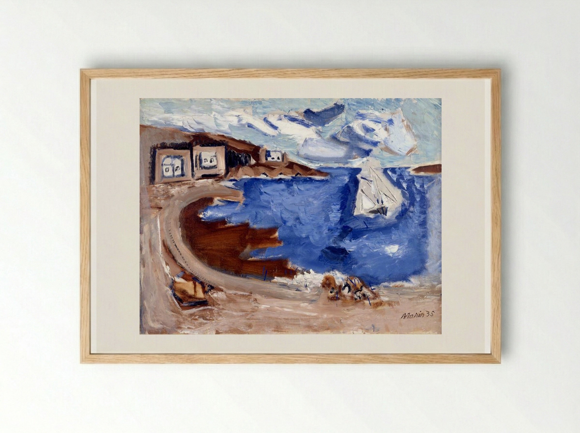 From Seeing Cape Split - John Marin - Framed Print Wood