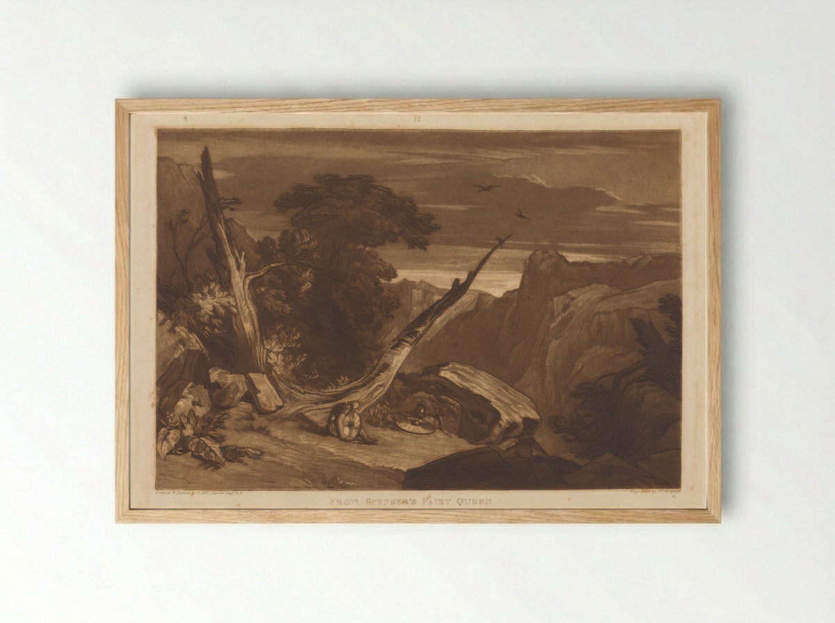 From Spenser's Fairy Queen - Joseph Mallord William Turner - Framed Print Wood
