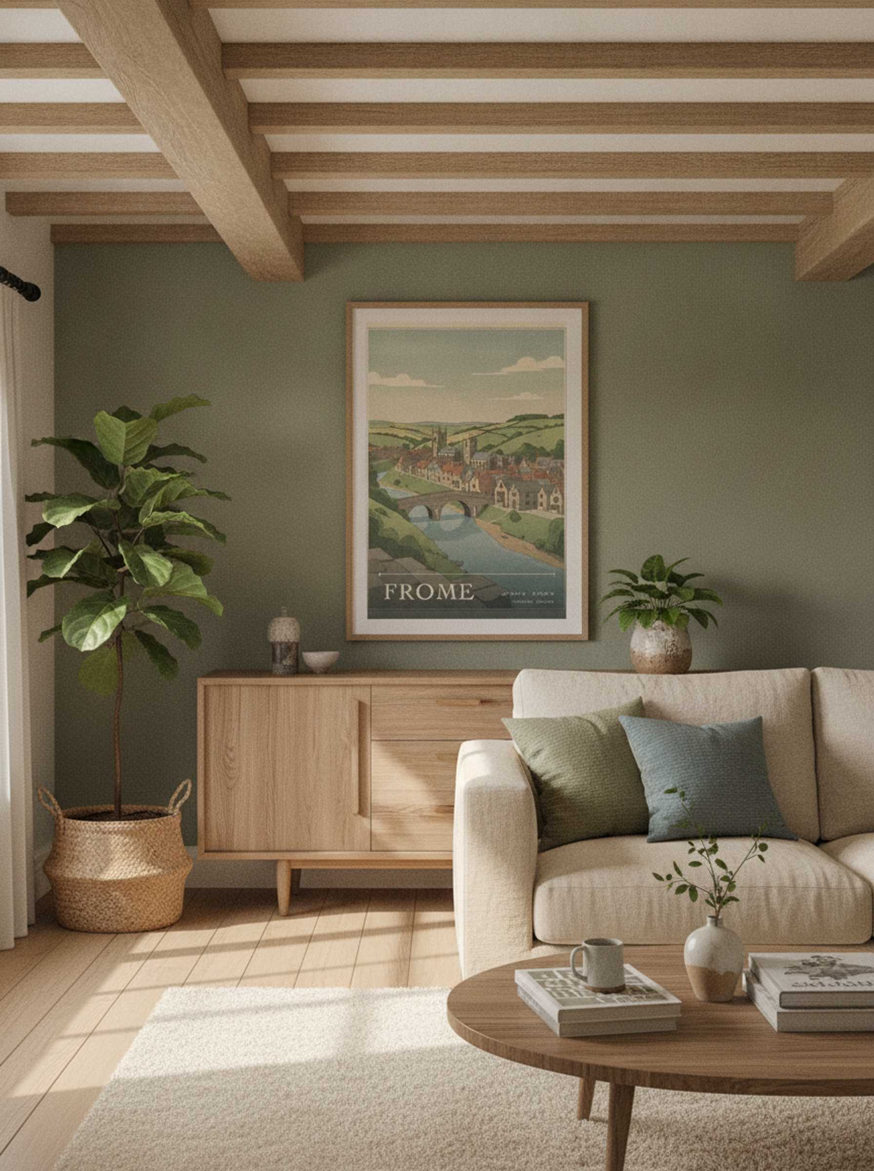 Frome Wiltshire England Travel Poster - Lifestyle
