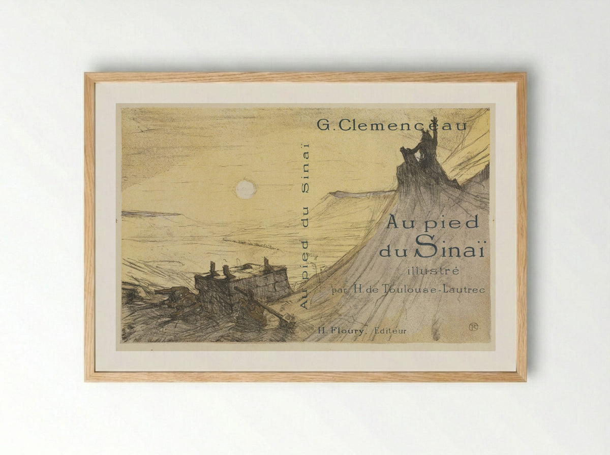 Front Cover for Au pied du Sinaï - Henri de Toulouse-Lautrec - Framed Print Wood