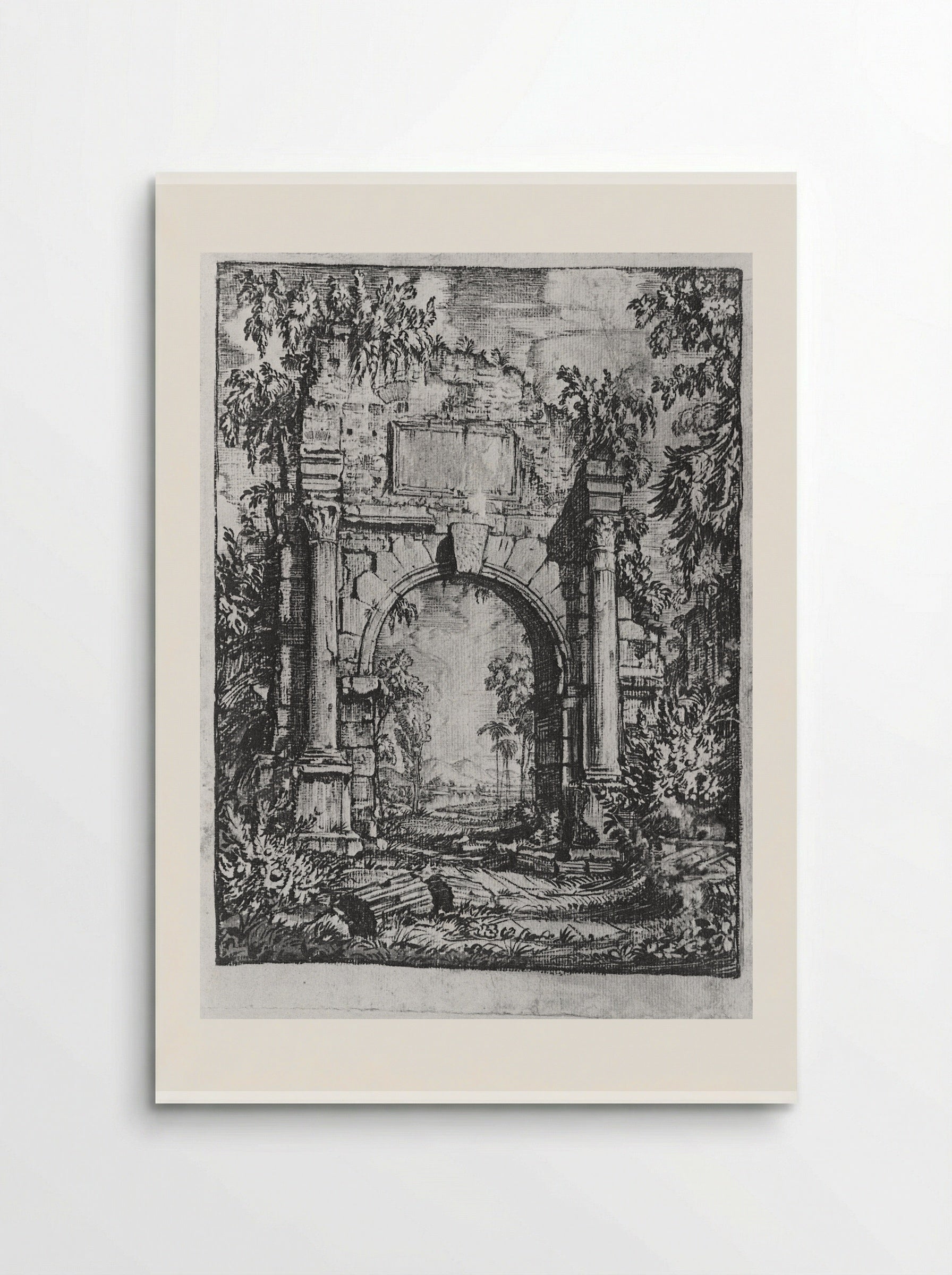 Frontispiece (Architectural Ruin, Etching) - Konstantin Bogaevsky - Poster