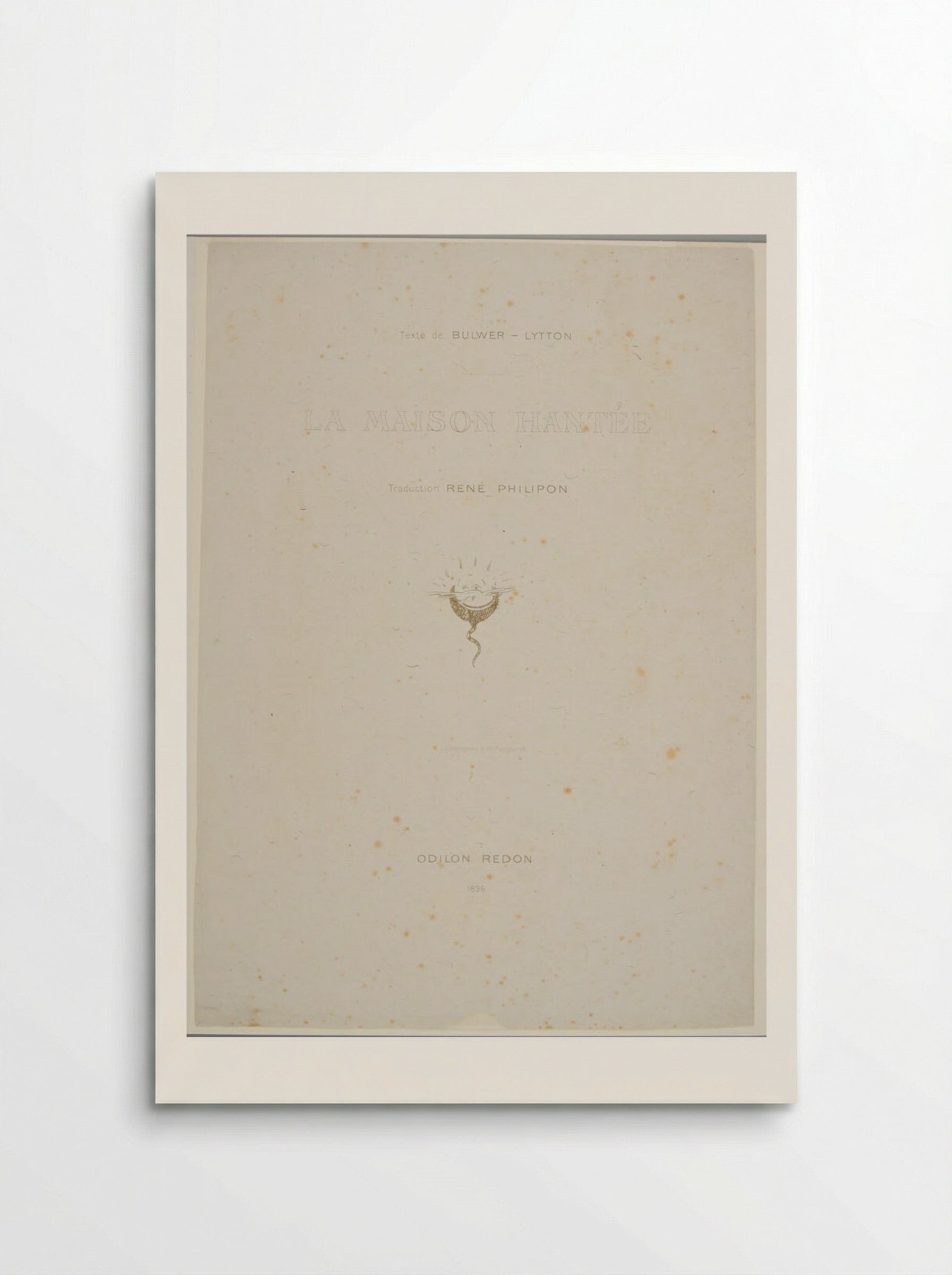 Frontispiece for La Maison Hantée - Odilon Redon - Poster
