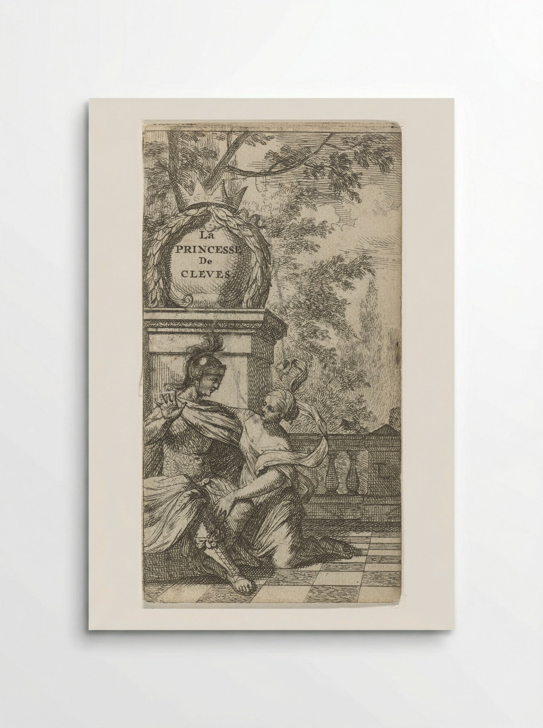 Frontispiece for La Princesse de Clèves - Theodor Lubienitzki - Poster