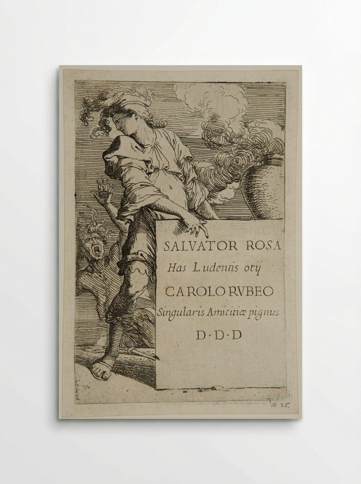 Frontispiece of the Figurine - Salvator Rosa - Poster