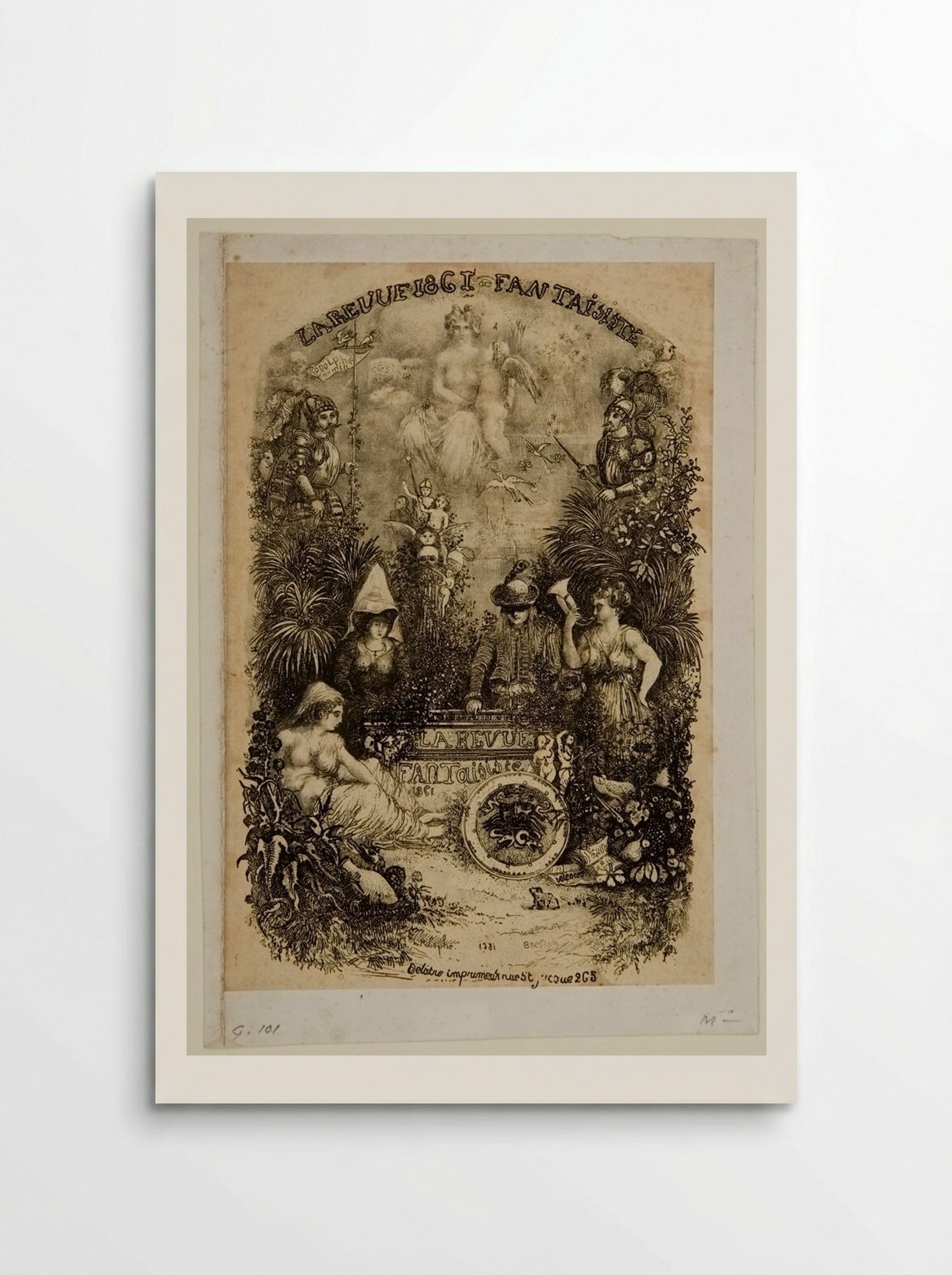 Frontispiece to La Revue Fantaisiste - Rodolphe Bresdin - Poster
