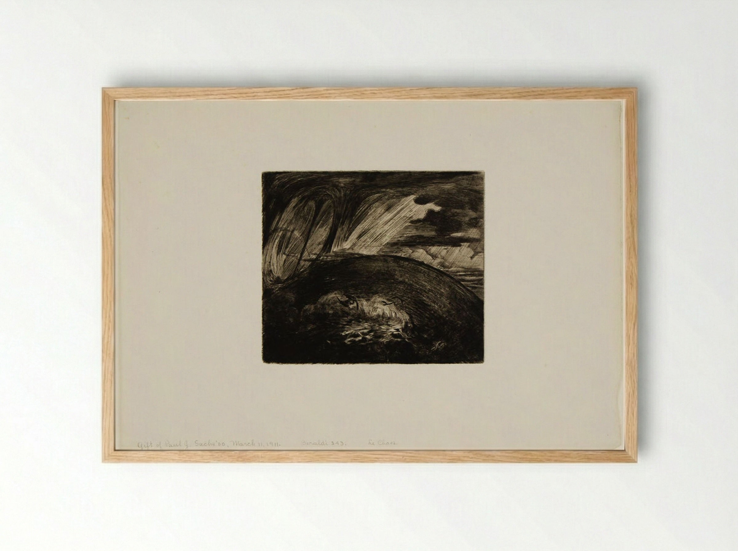 Frontispiece: Le Chaos - Jules Ferdinand Jacquemart - Framed Print Wood