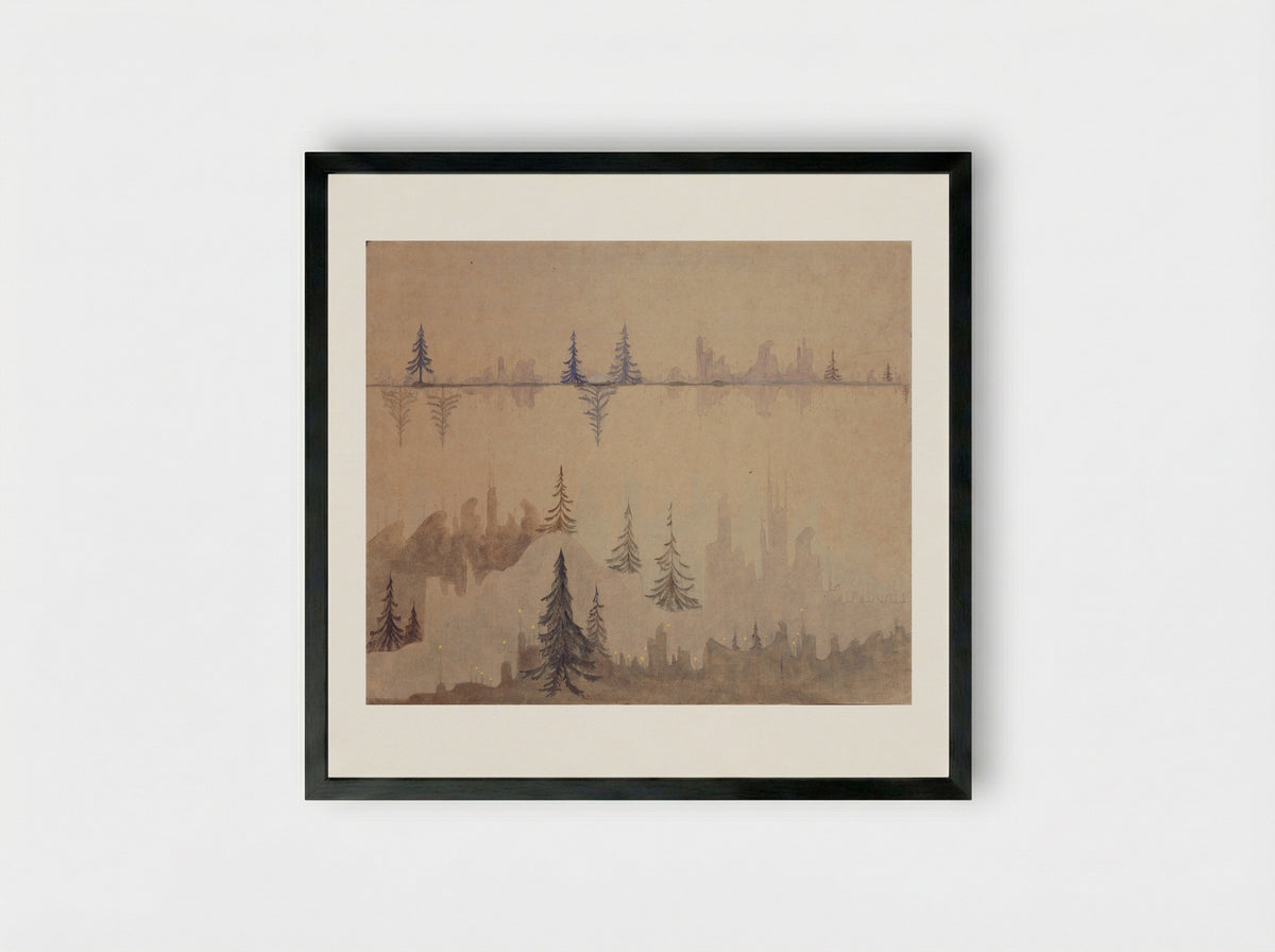 Fugue - Mikalojus Konstantinas Čiurlionis - Framed Print Black