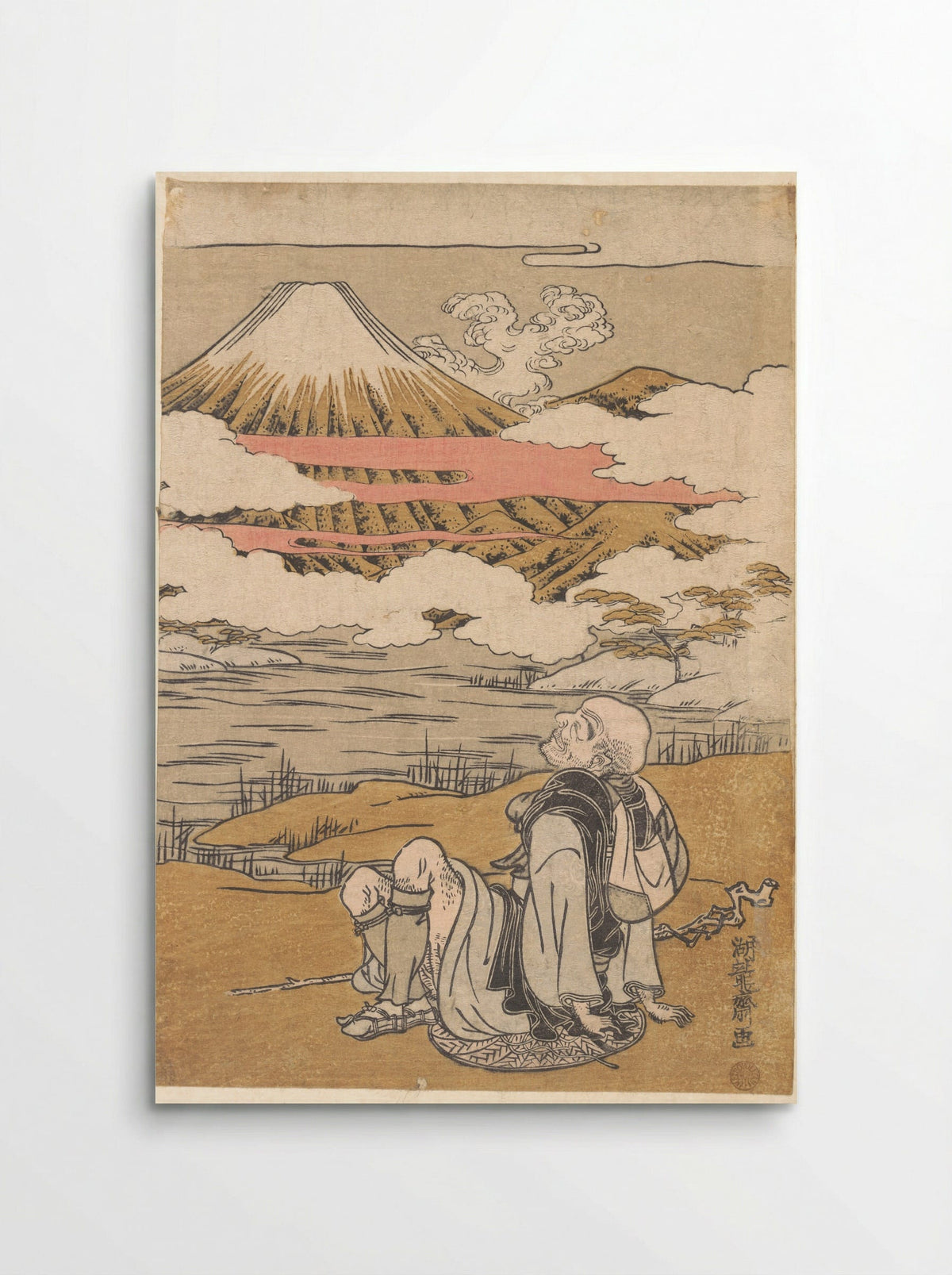 Fuji-mi Saigyo - Isoda Koryūsai - Poster