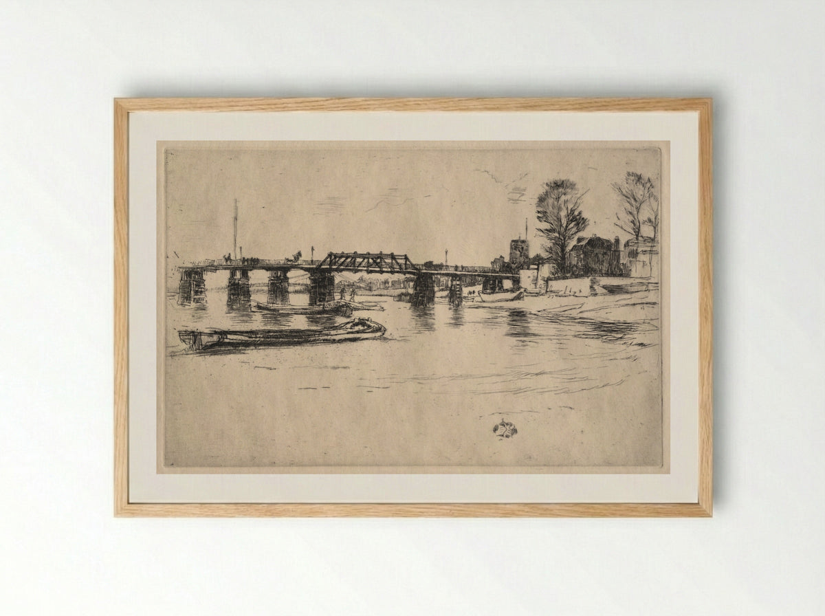 Fulham - James McNeill Whistler - Framed Print Wood