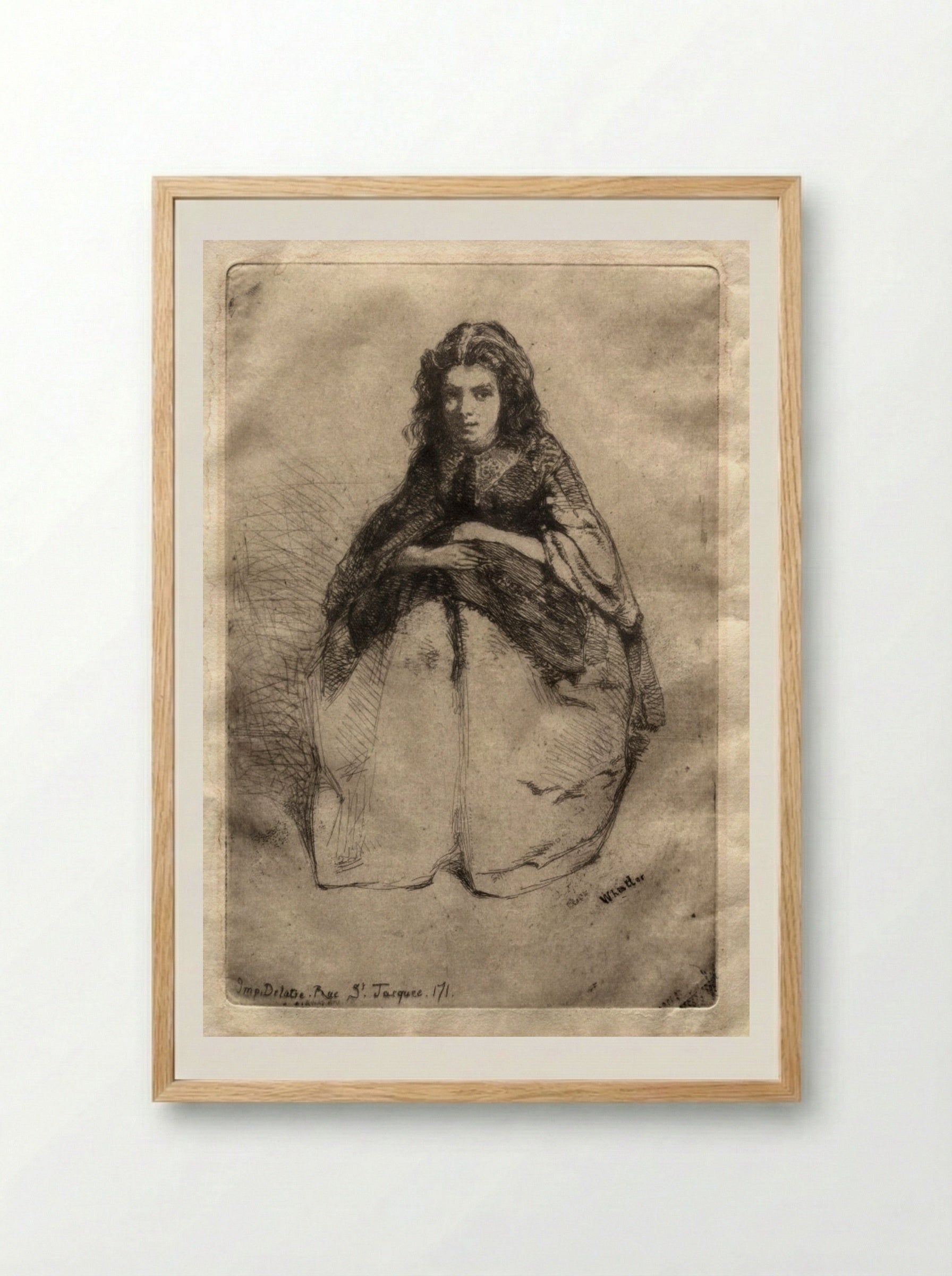 Fummette - James McNeill Whistler - Framed Print Wood