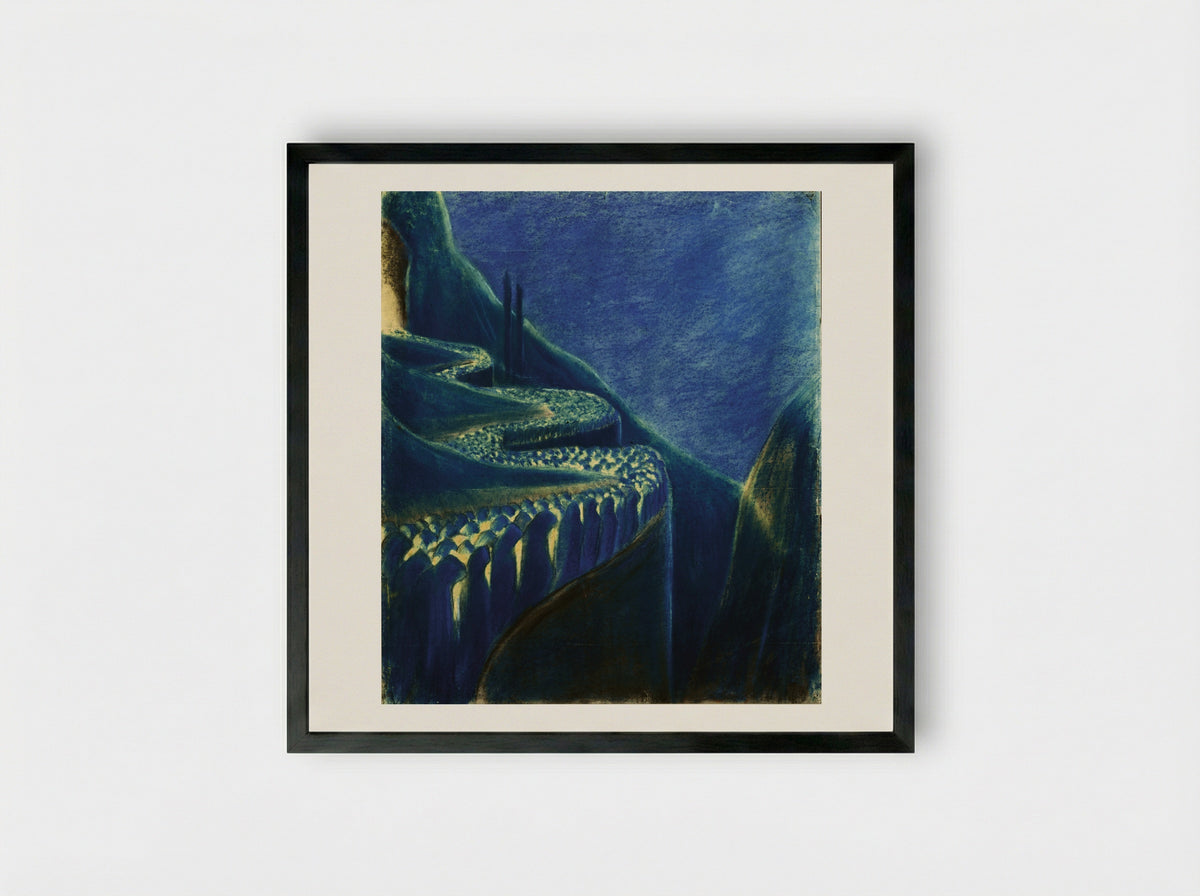 Funeral Symphony (VI) - Mikalojus Konstantinas Čiurlionis - Framed Print Black