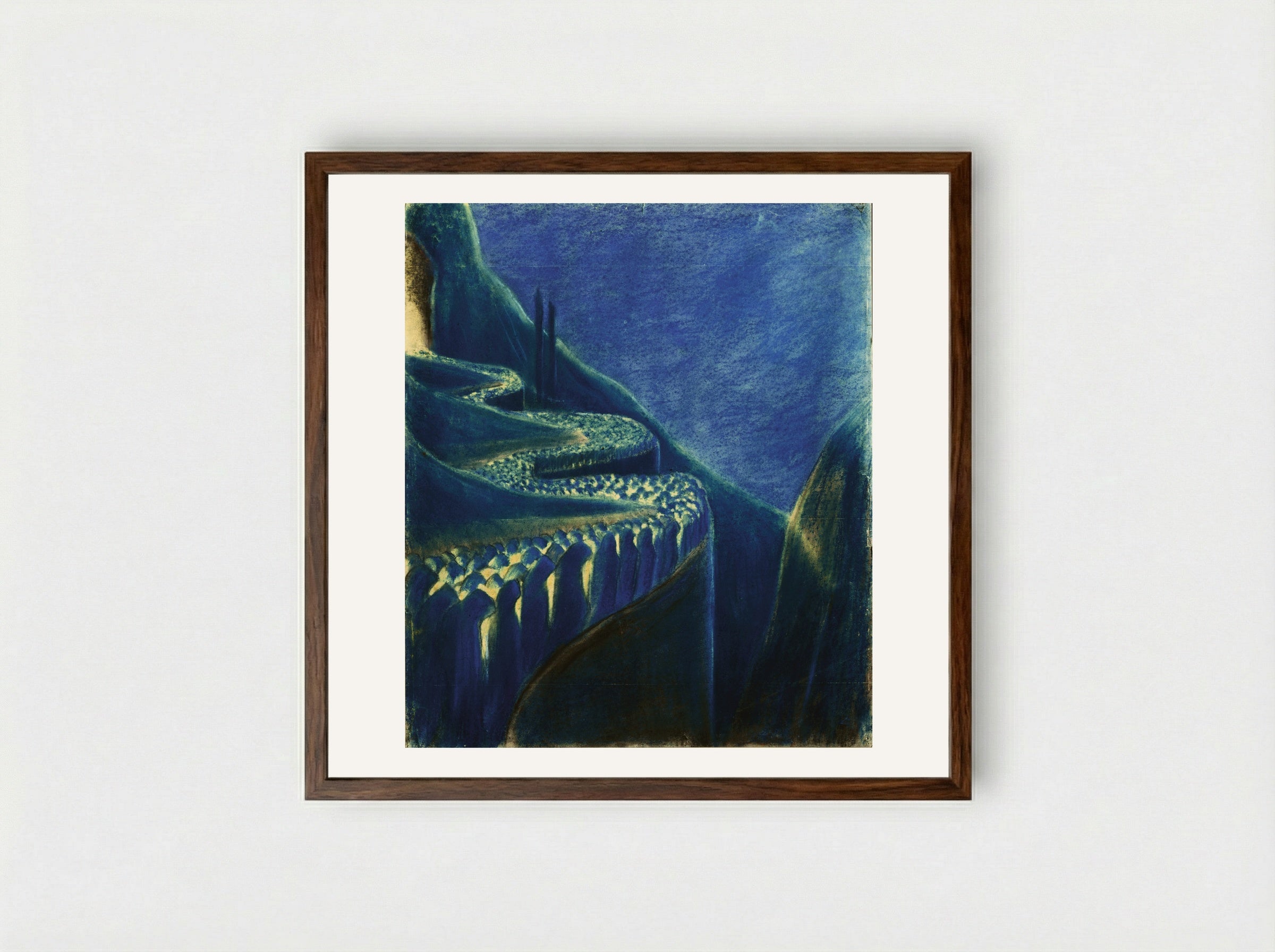 Funeral Symphony (VI) - Mikalojus Konstantinas Čiurlionis - Framed Print Dark Wood