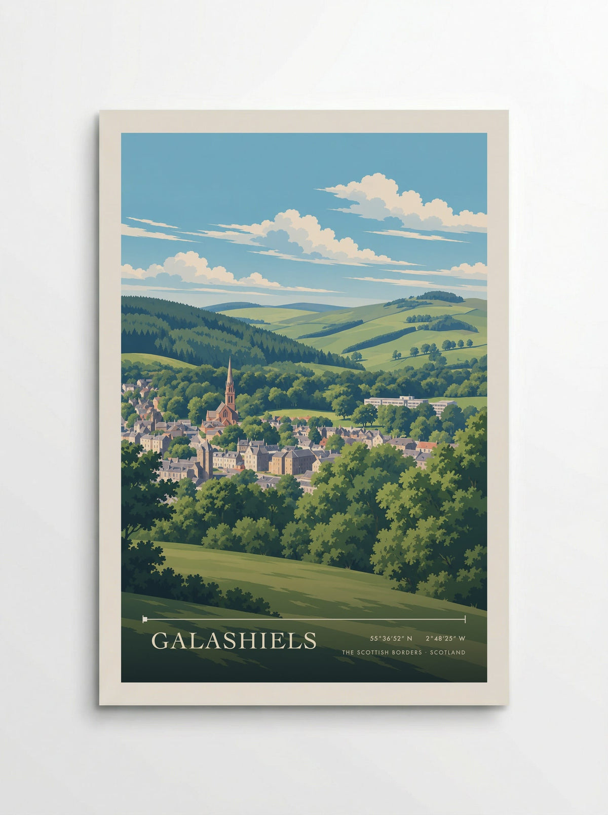 Galashiels, The Scottish Borders | Travel Poster - Poster