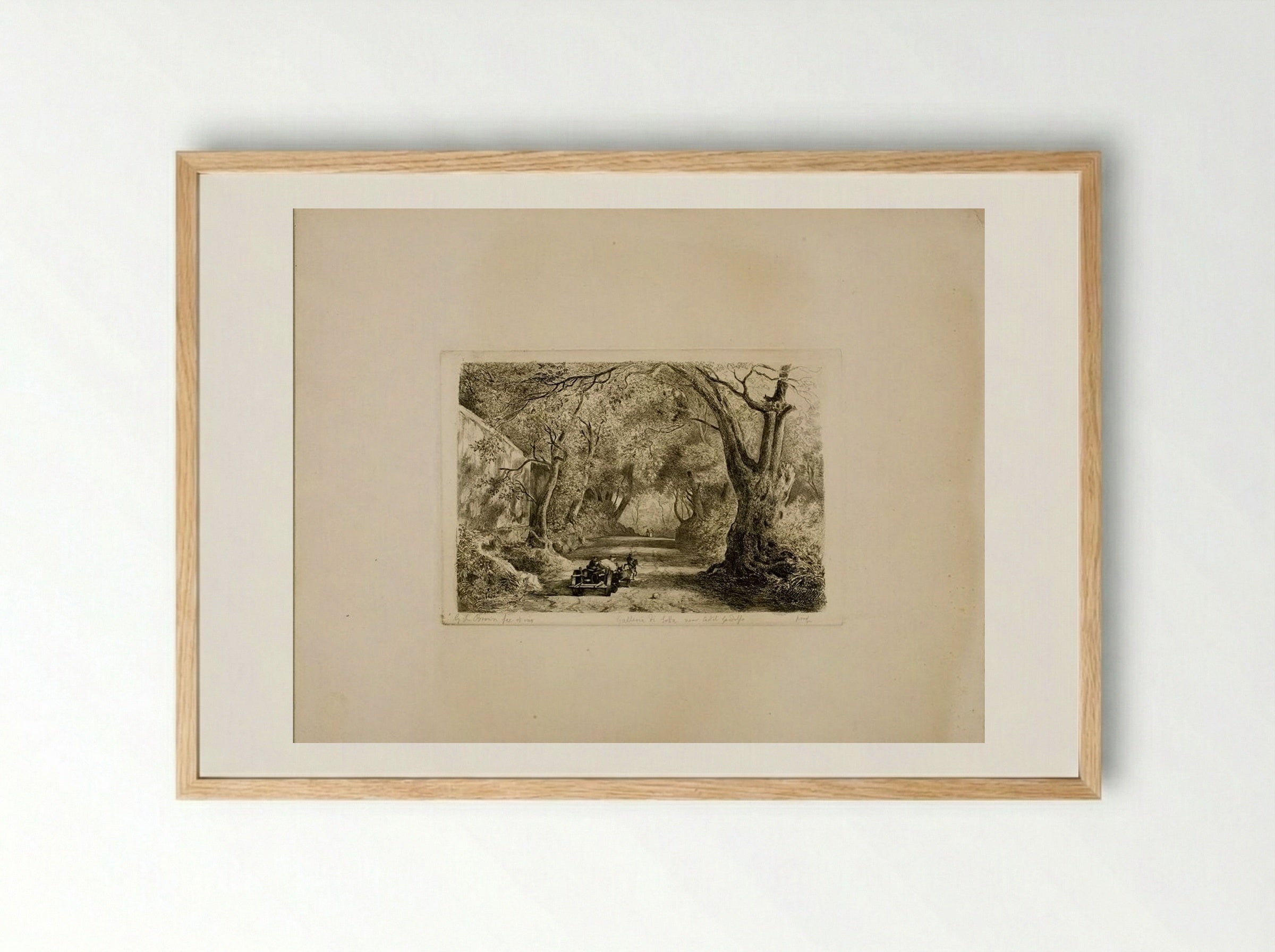 Galleria di Sopra - George Loring Brown - Framed Print Wood