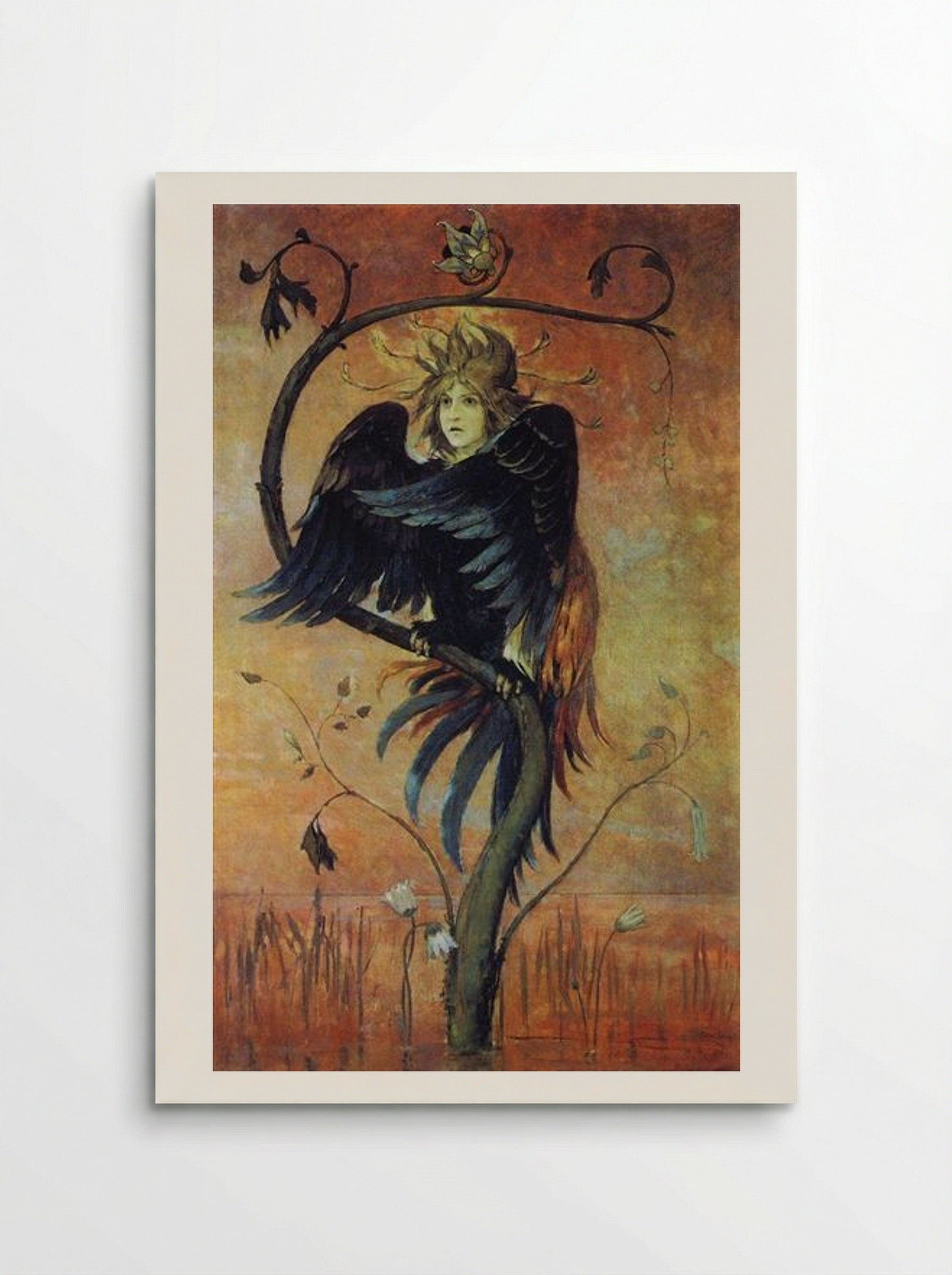 Gamaun, The Prophetic Bird - Viktor Vasnetsov - Poster