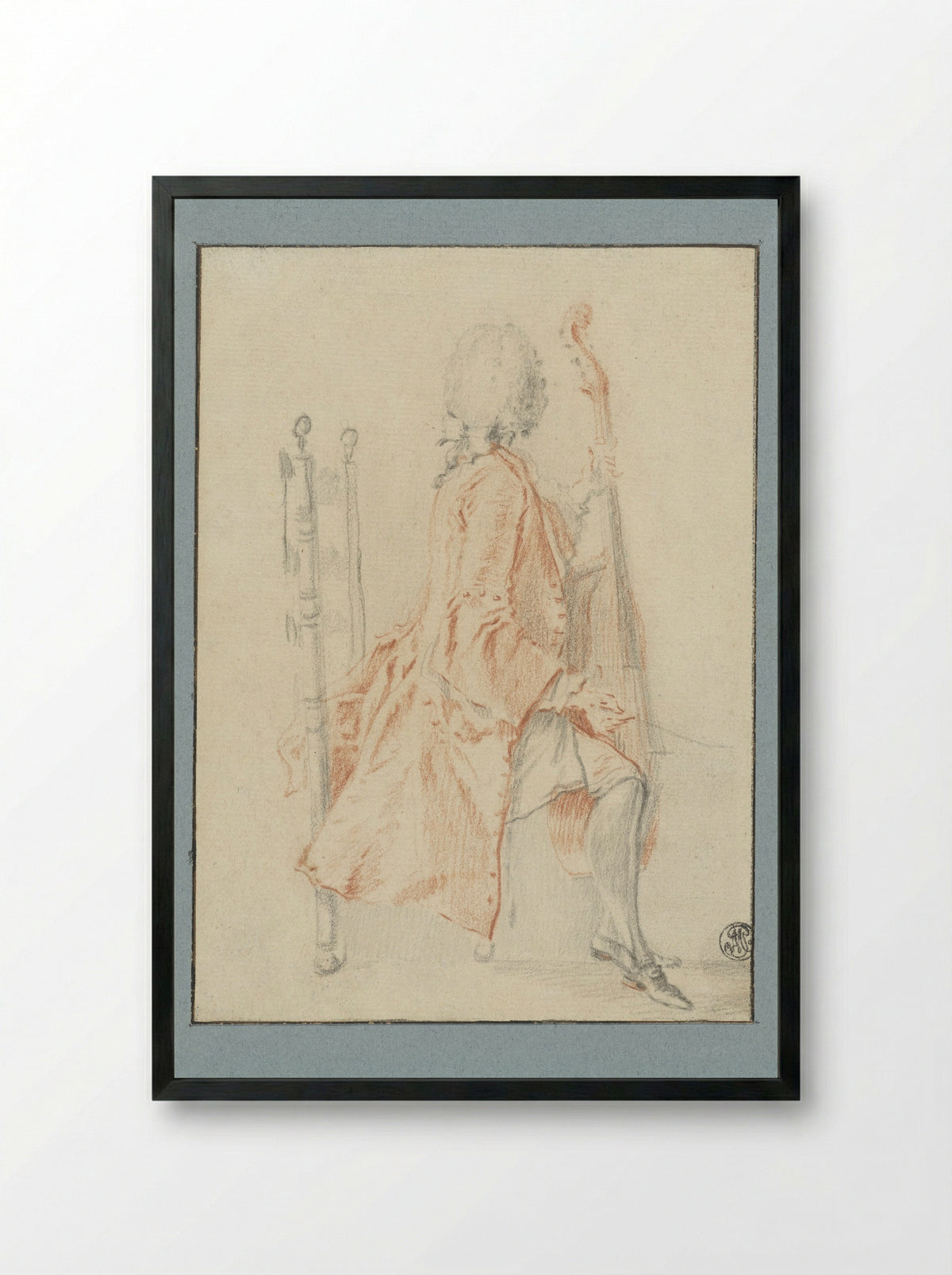 Gambaspeler - Jacques André Portail - Framed Print Black