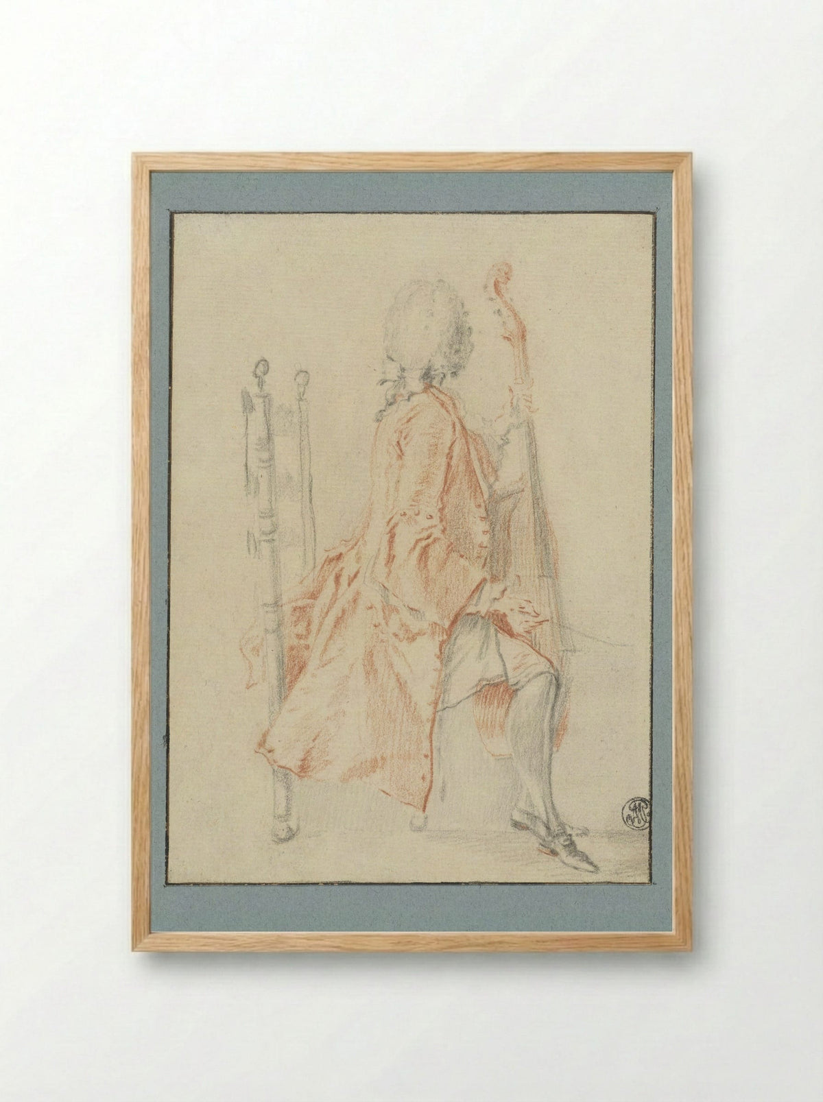 Gambaspeler - Jacques André Portail - Framed Print Wood