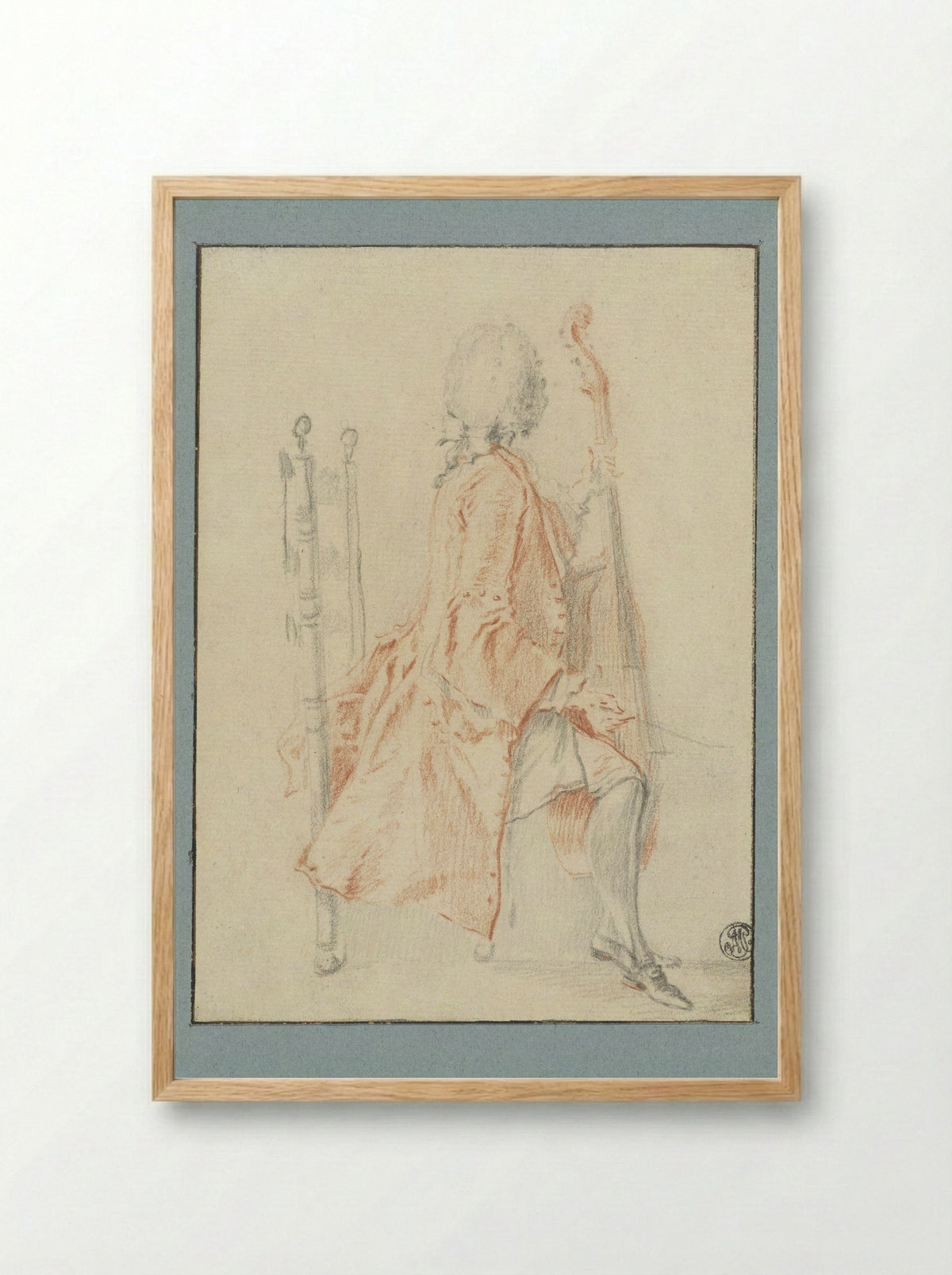 Gambaspeler - Jacques André Portail - Framed Print Wood