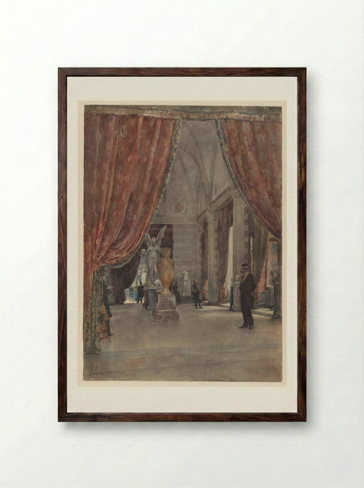 Gang van Bloemgracht 70 te Amsterdam - Jan Hoynck van Papendrecht - Framed Print Dark Wood