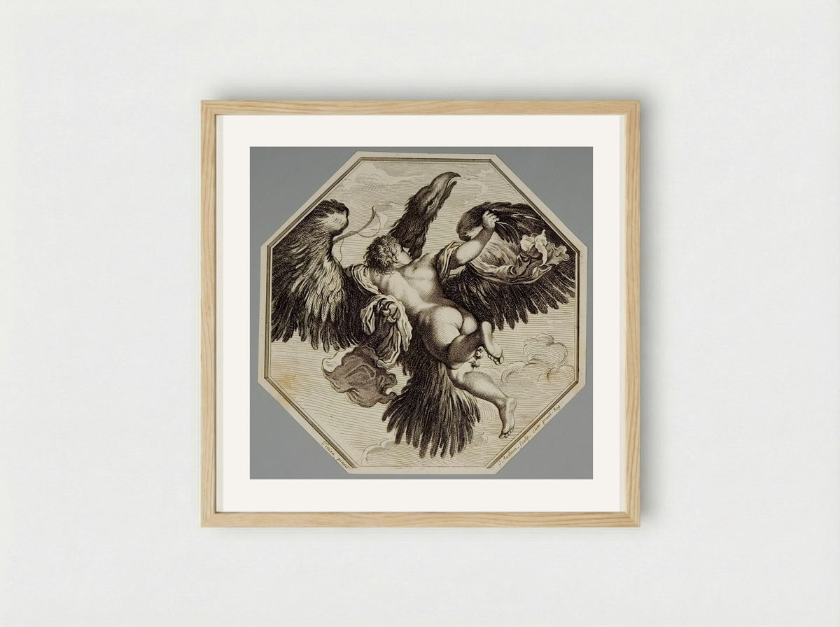 Ganymede (After Titian) - Gérard Audran - Framed Print Wood