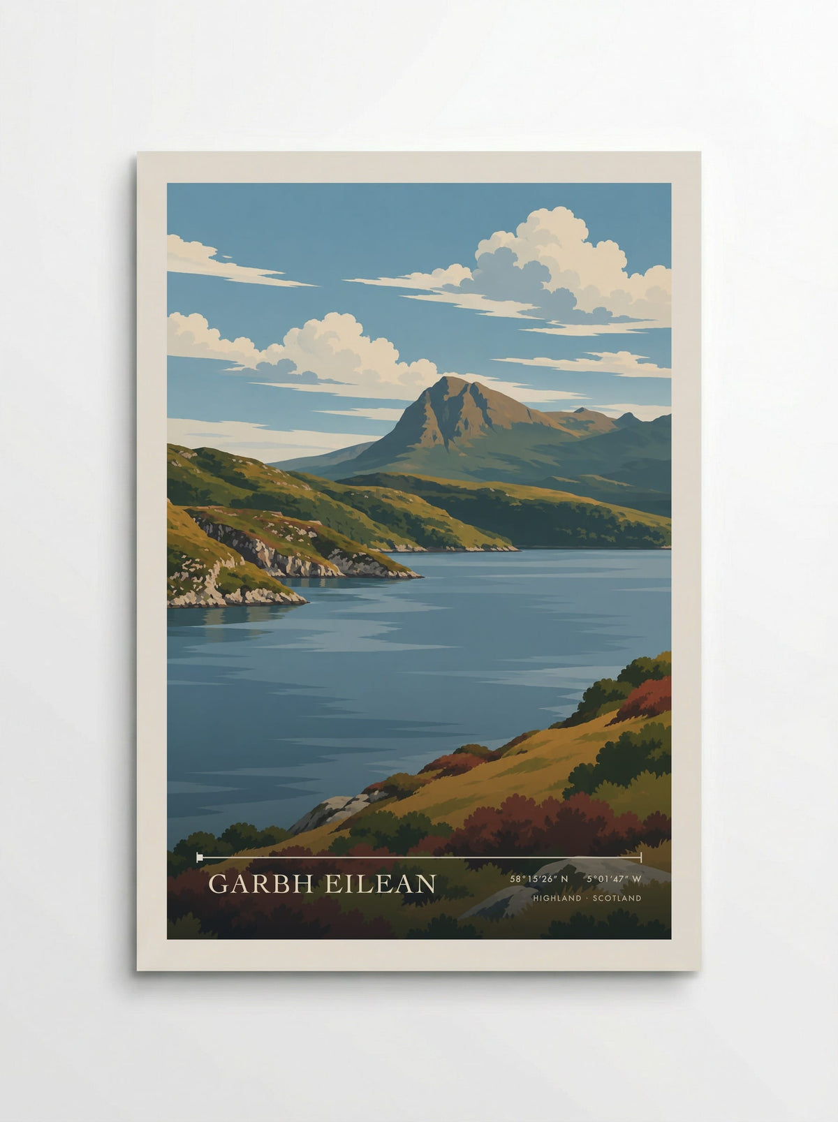 Garbh Eilean, Highland | Travel Poster - Poster
