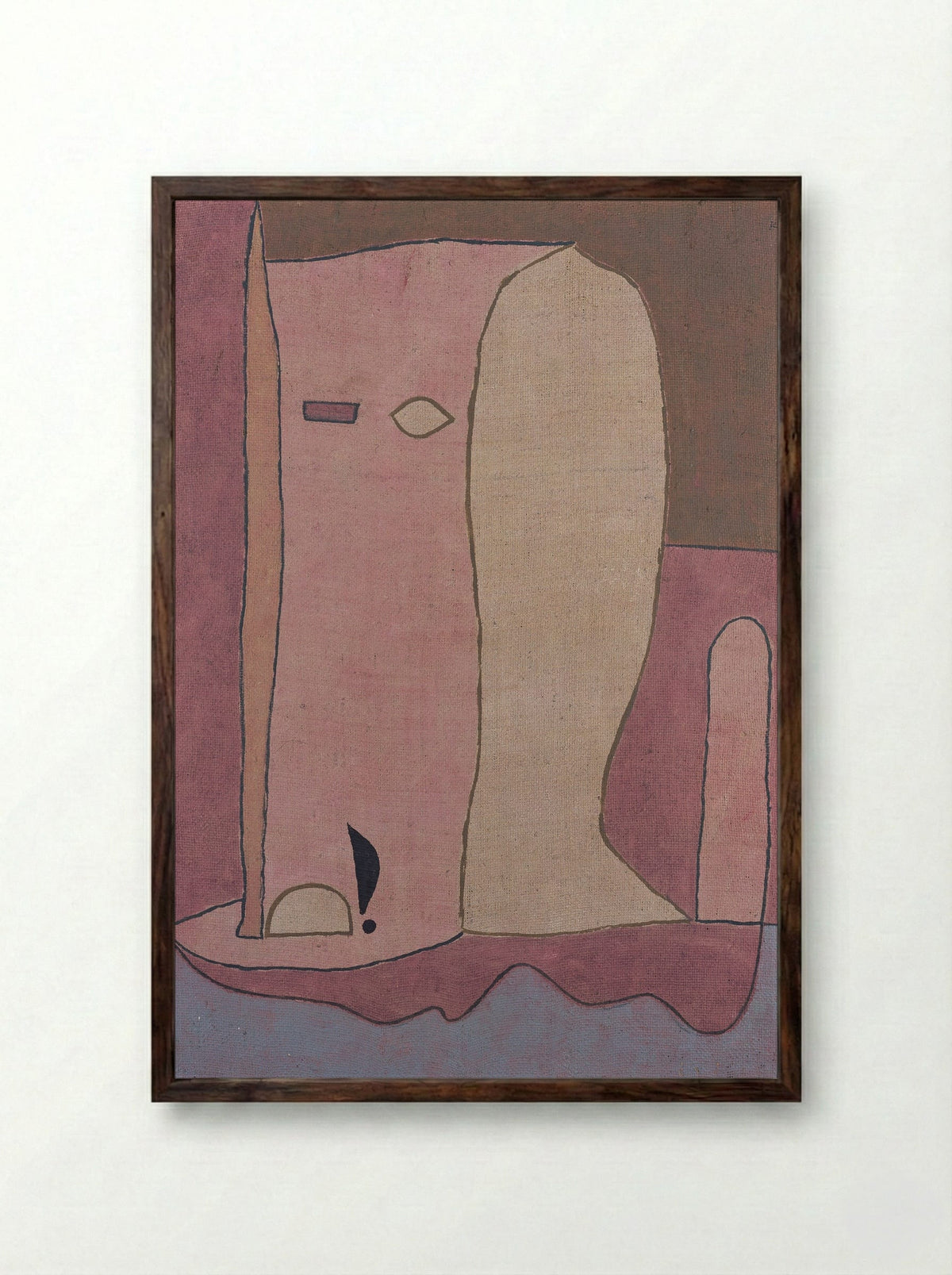 Garden Figure - Paul Klee - Framed Print Dark Wood