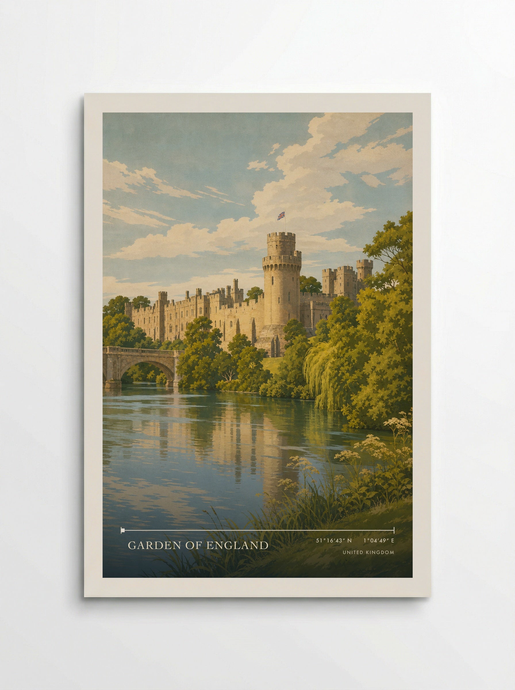 Garden of England United Kingdom Travel Poster - Poster