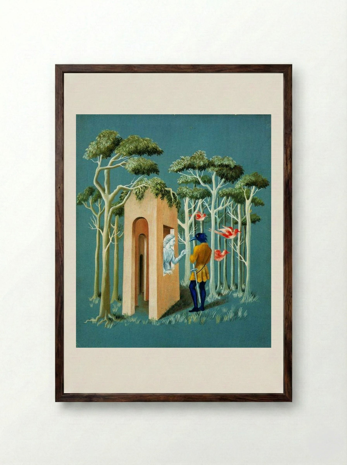 Garden of Love - Remedios Varo - Framed Print Dark Wood