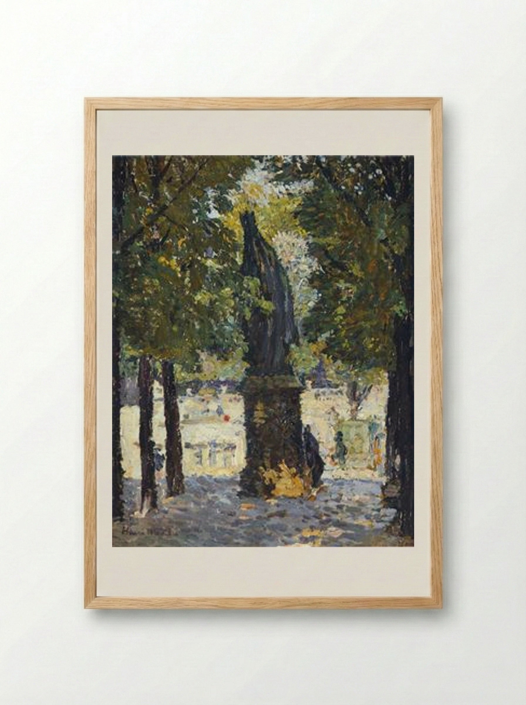 Garden of Luxembourg - Henri Martin - Framed Print Wood