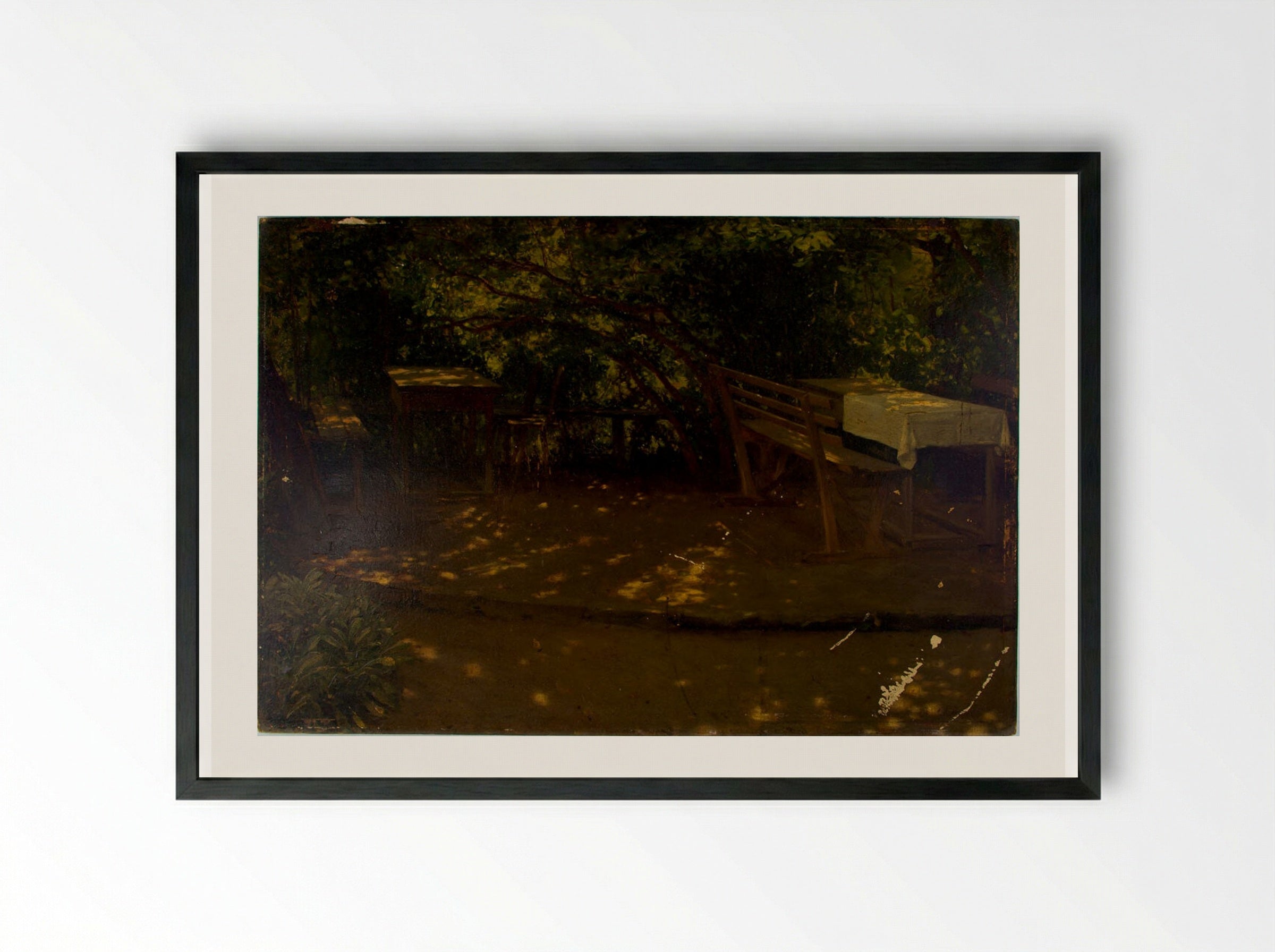 Garden - William Valentine Schevill - Framed Print Black