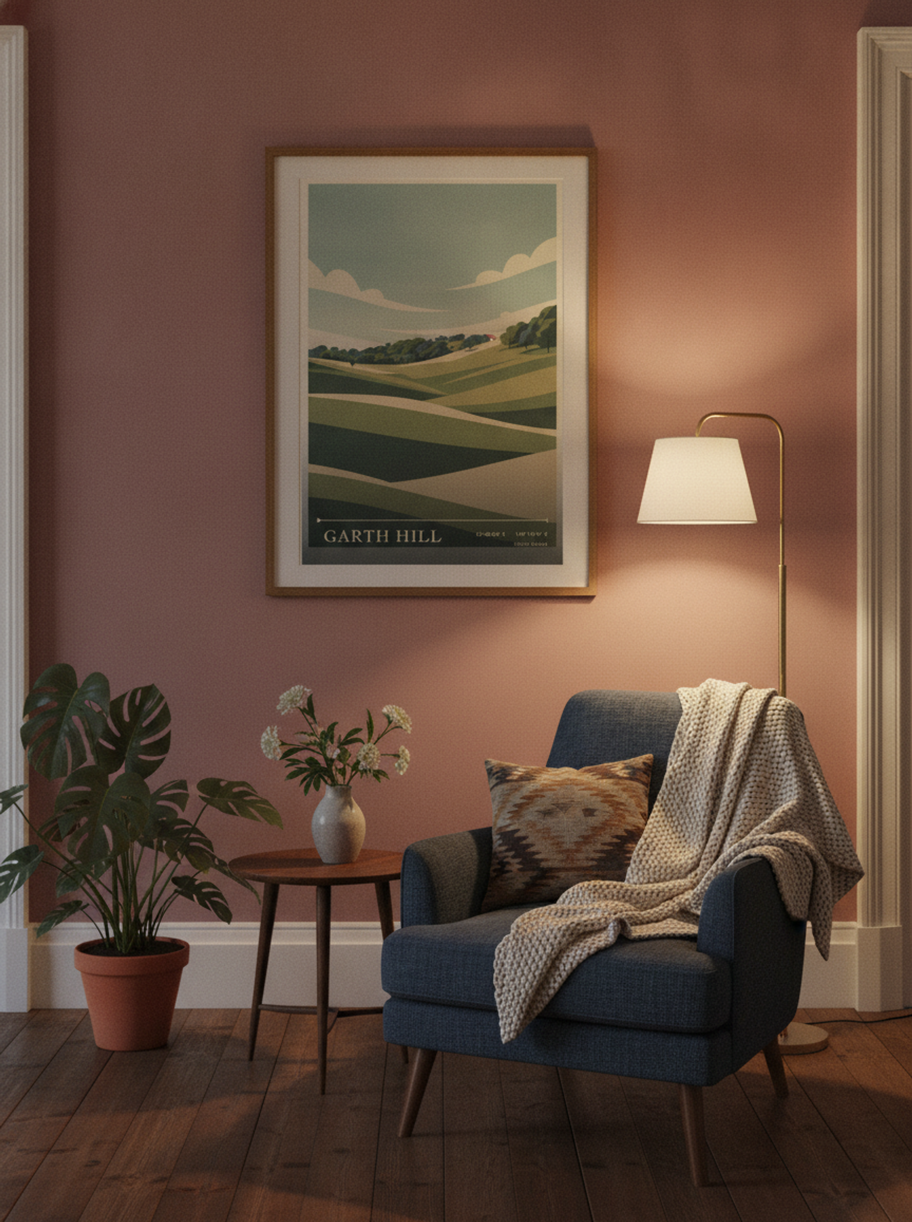 Garth Hill South Wales Wales Travel Poster - Lifestyle