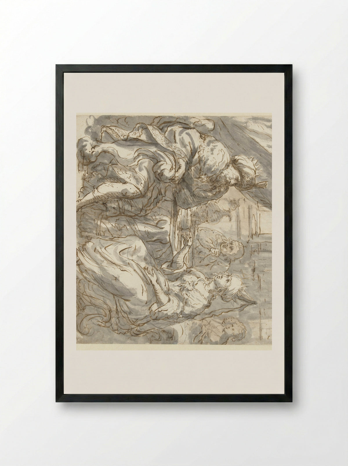 Gastmaal van Ester - Zacharias Blijhooft - Framed Print Black