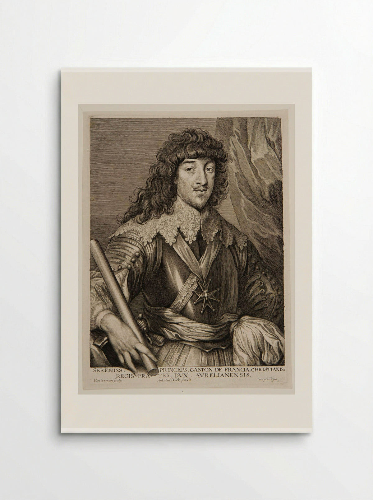 Gaston de France, duc d'Orléans - Lucas Vorsterman I - Poster