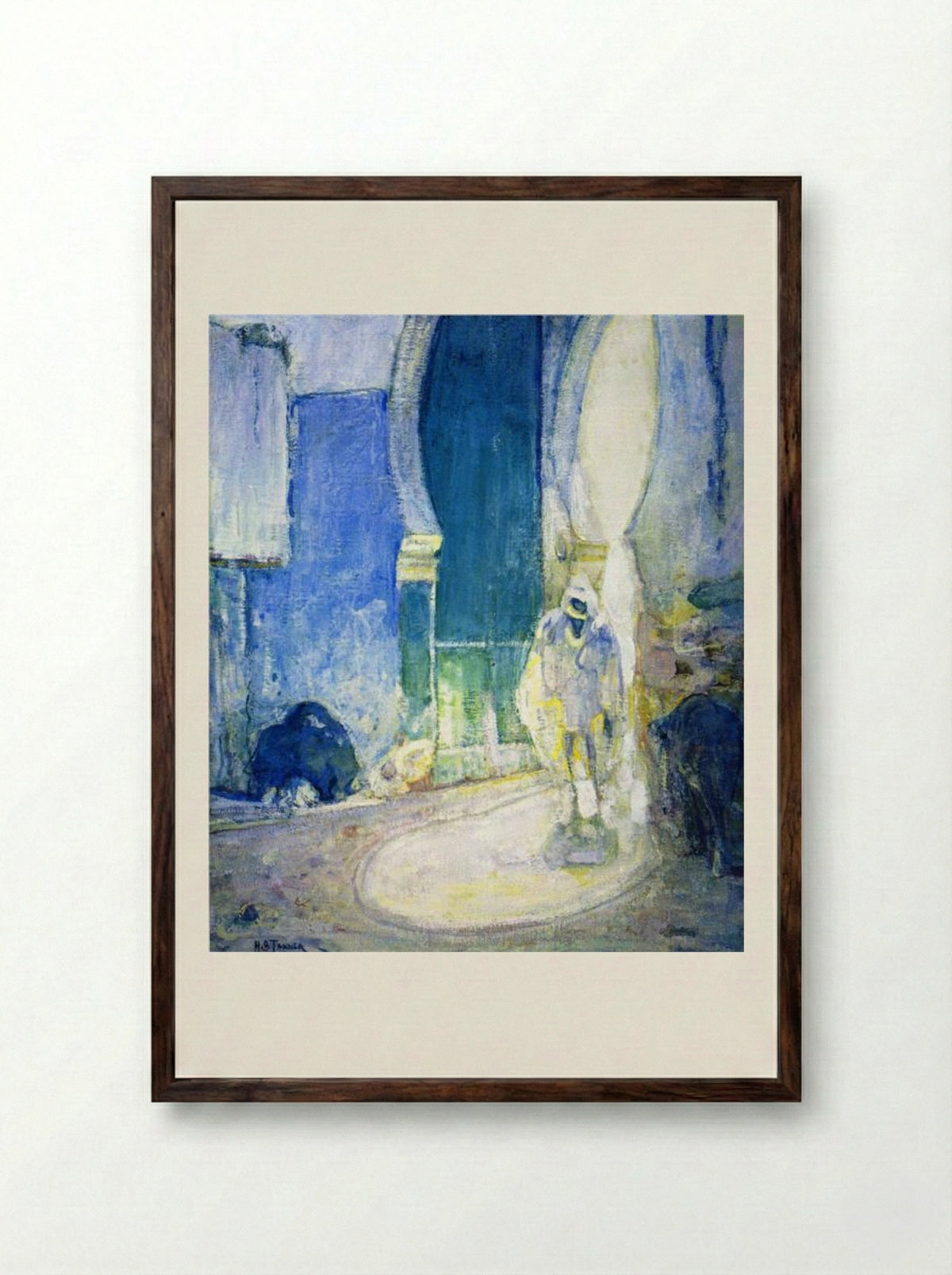 Gate to the Casbah - Henry Ossawa Tanner - Framed Print Dark Wood