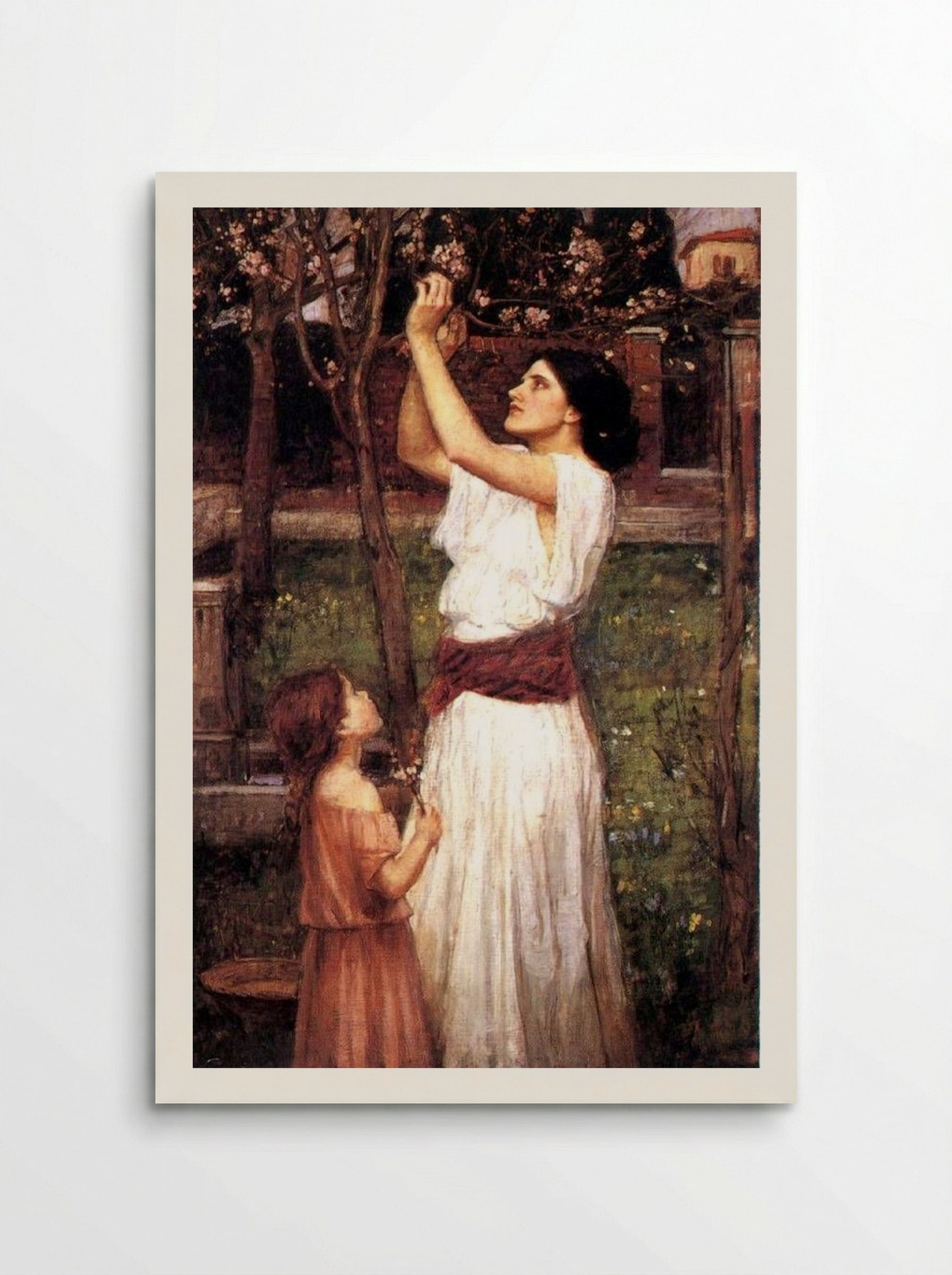 Gathering Almond Blossoms - John William Waterhouse - Poster