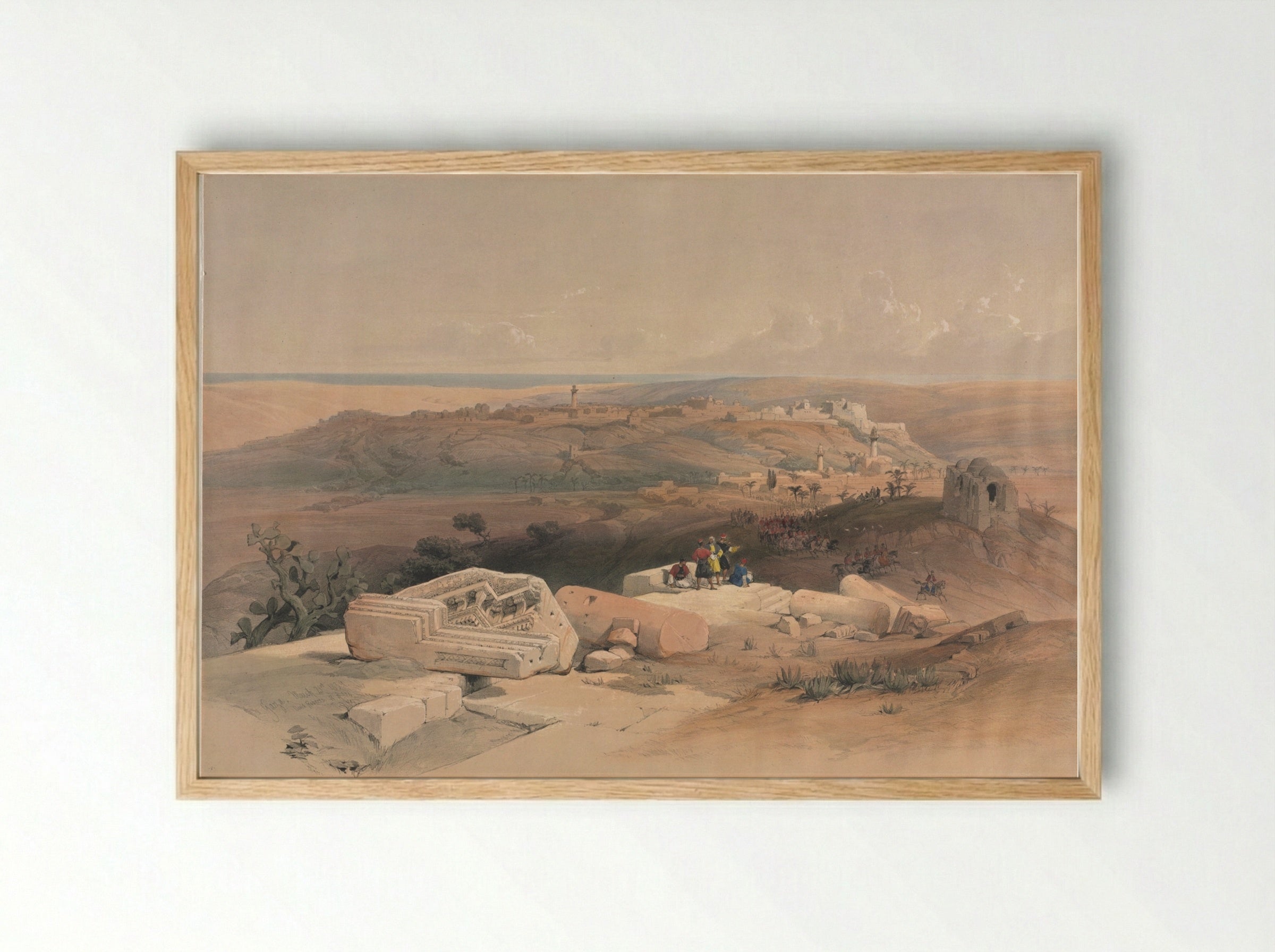 Gaza - David Roberts - Framed Print Wood