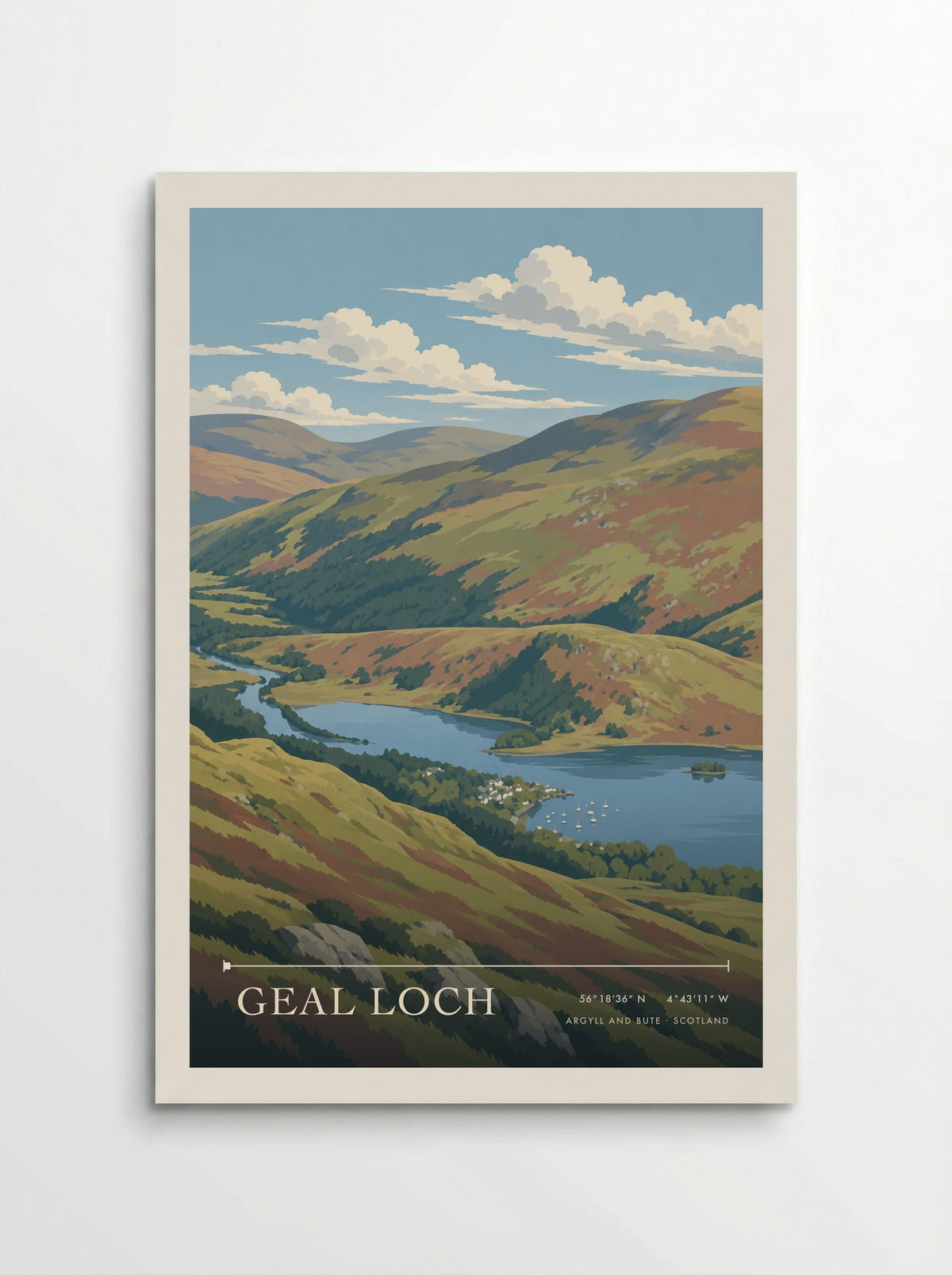 Geal Loch, Argyll and Bute | Travel Poster - Poster