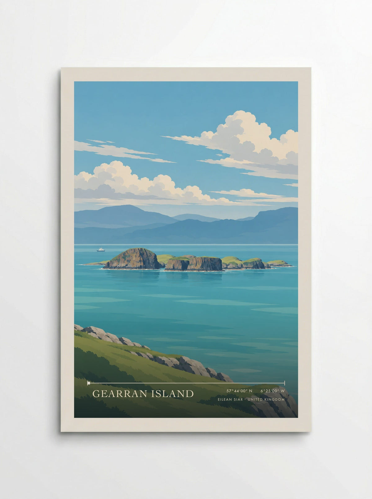 Gearran Island, Eilean Siar | Travel Poster - Poster