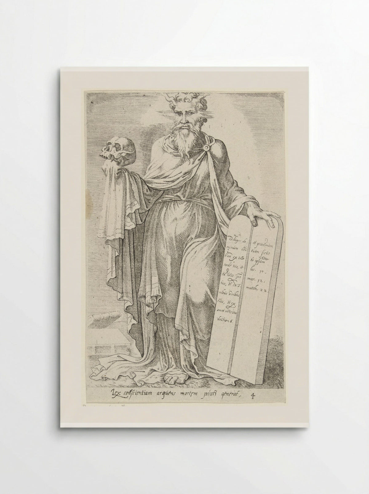 Gebod der liefde veroorzaakt de dood van de zonde - Dirck Volckertsz. Coornhert - Poster