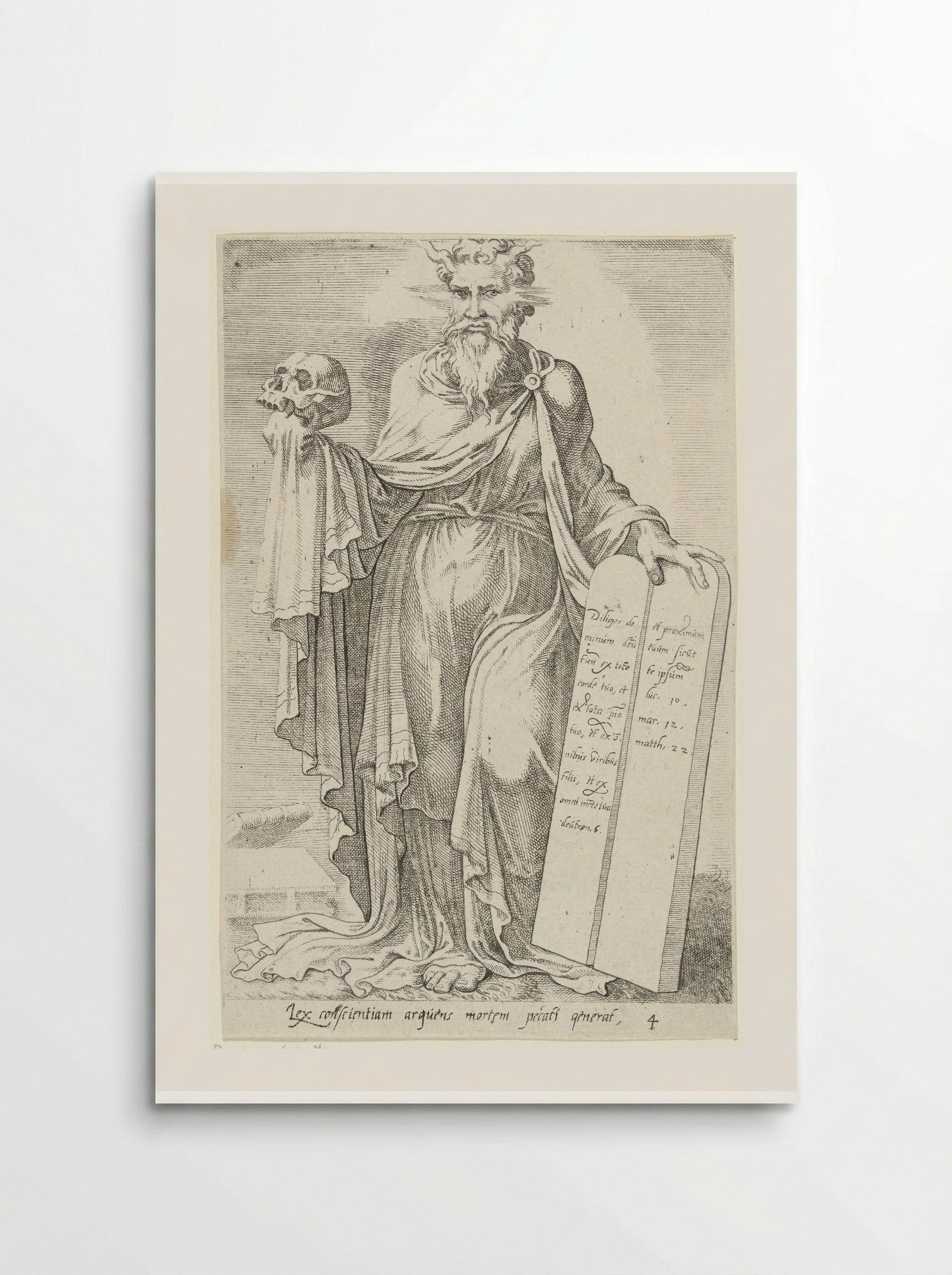 Gebod der liefde veroorzaakt de dood van de zonde - Dirck Volckertsz. Coornhert - Poster