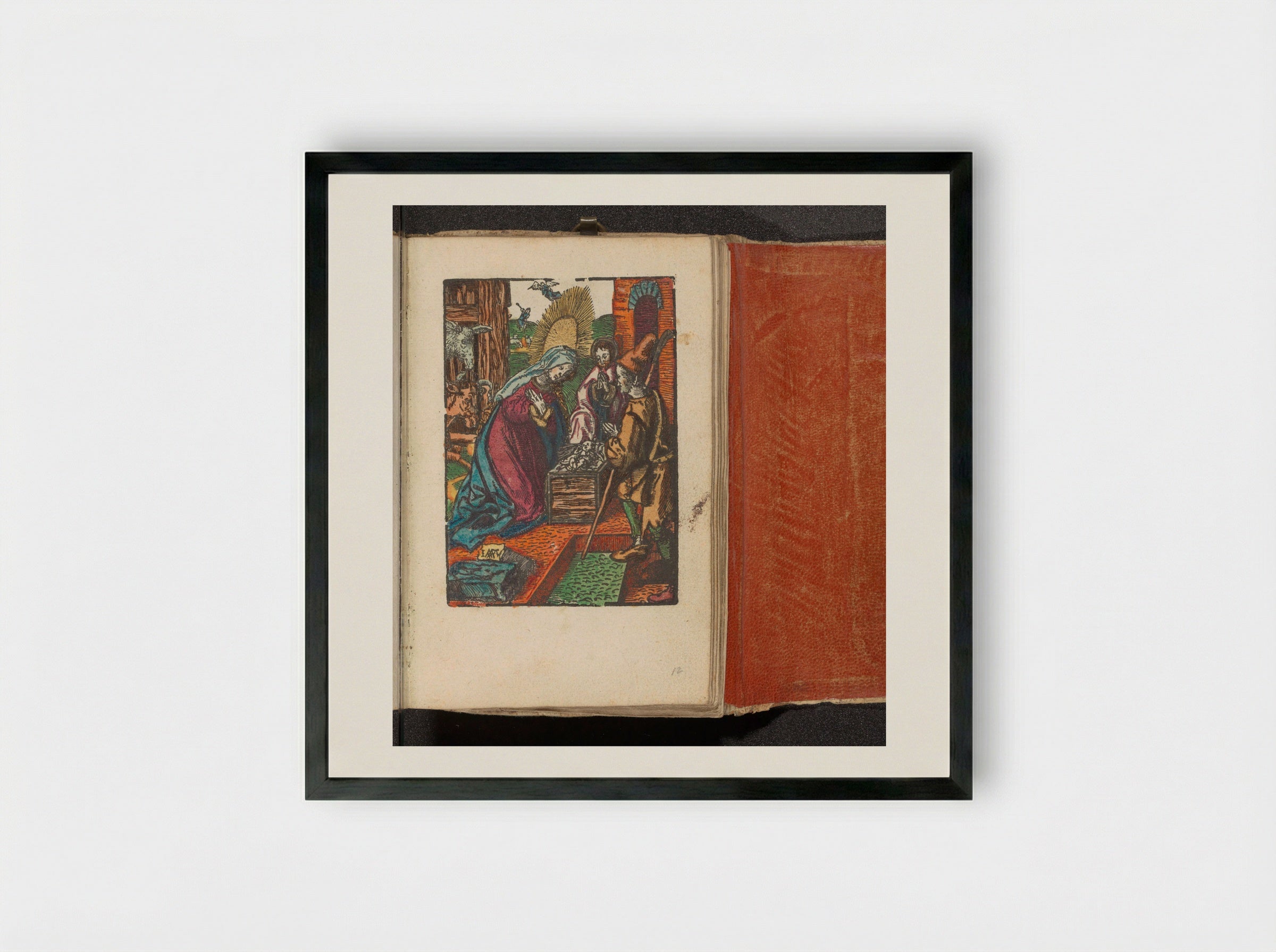 Geboorte van Christus - Doen Pietersz. - Framed Print Black